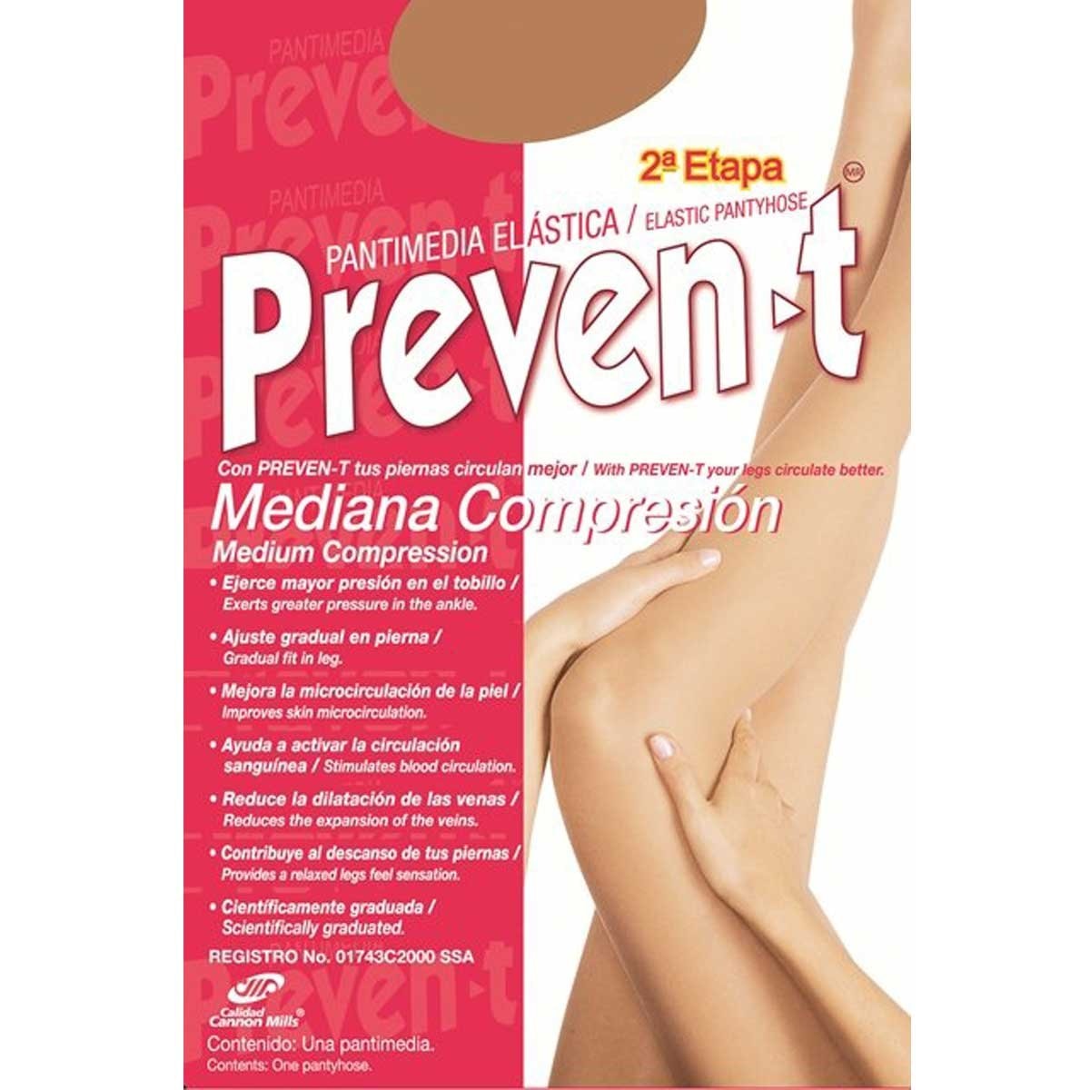 Pantimedia Mediana Compresión Prevent-T