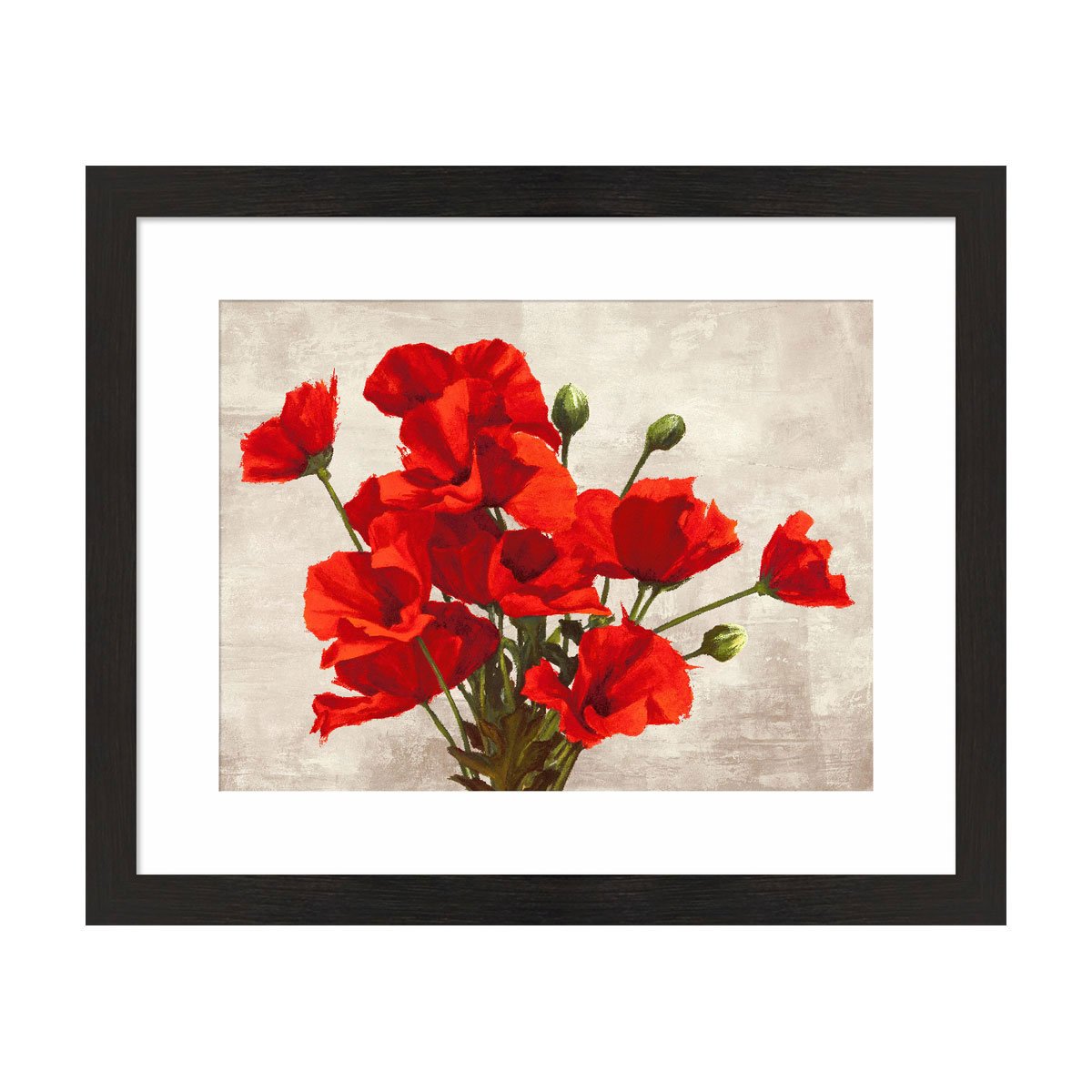 Cuadro Bouquet Of Poppies Carre 92 X 123 Cm.