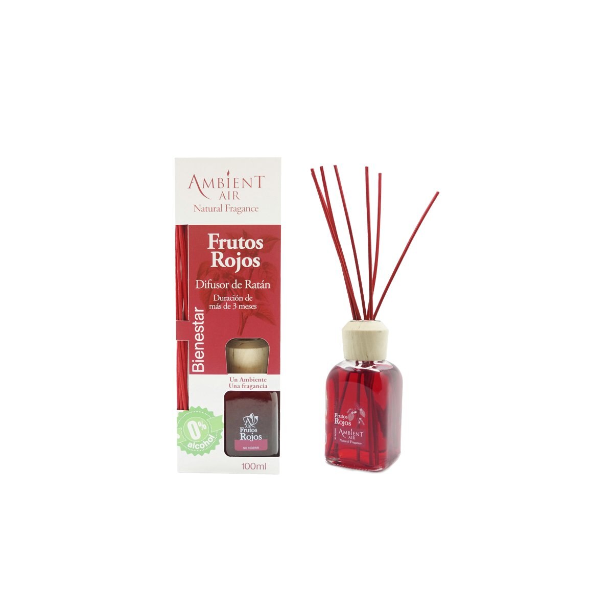 Difusor con Varitas Frutos Rojos Aromático