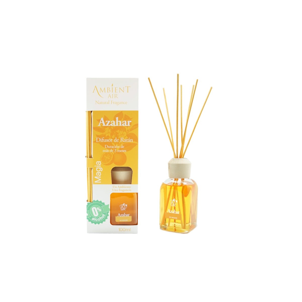 Difusor con Varitas Azahar Aromático