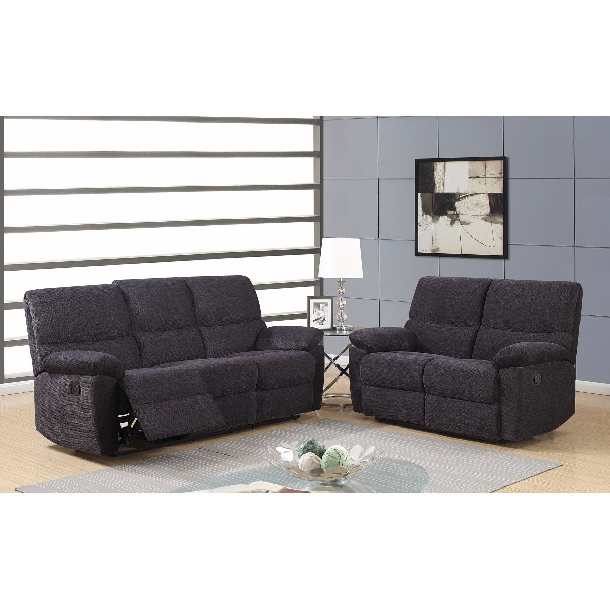 Sala milán 32 sofá y love seat global furniture Sears