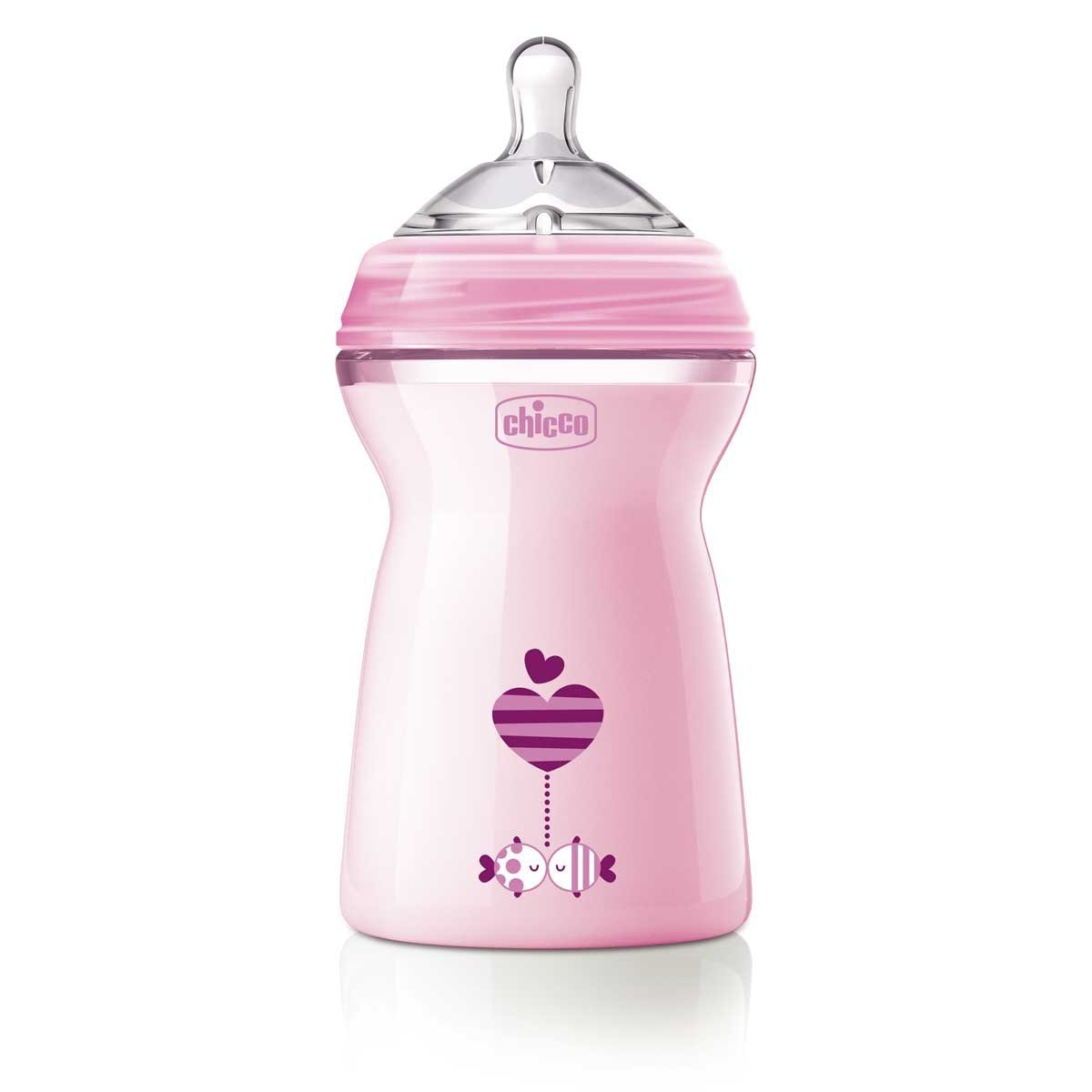 Biberón Niña 6M+330Ml Pink Chicco