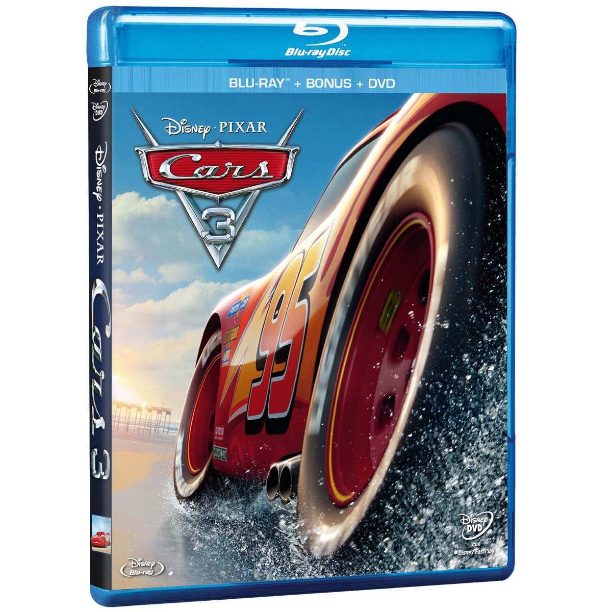 Blu Ray + Dvd + Bonus Cars 3