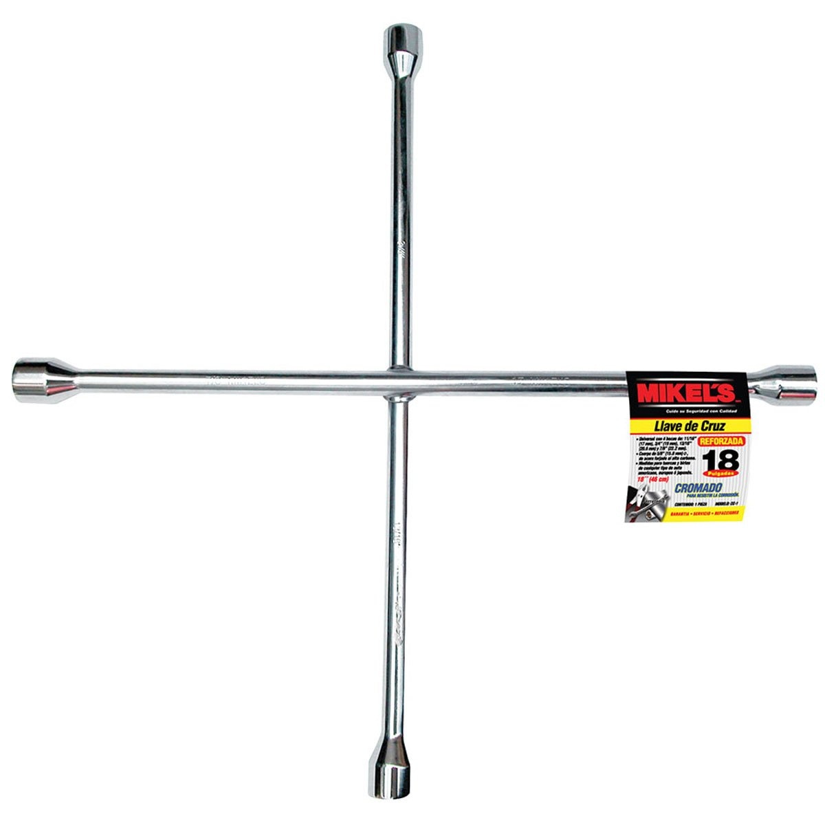 Llave de Cruz 18 Cromada