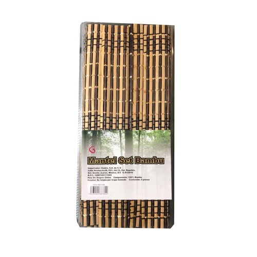 Blister con 4 Manteles Godex Bambu Chocolate