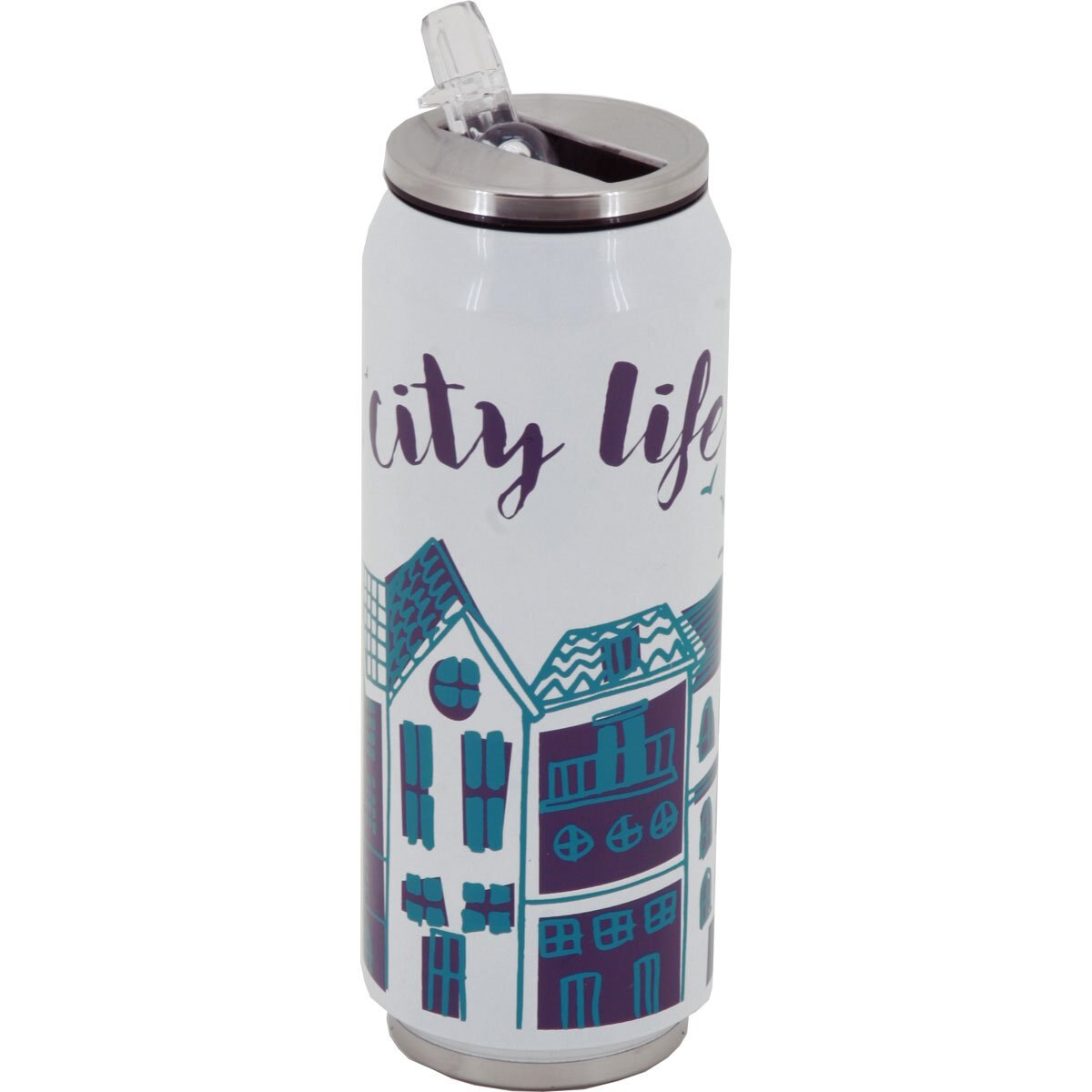 Vaso Térmico A.inox City Life Bco 500 Ml Running