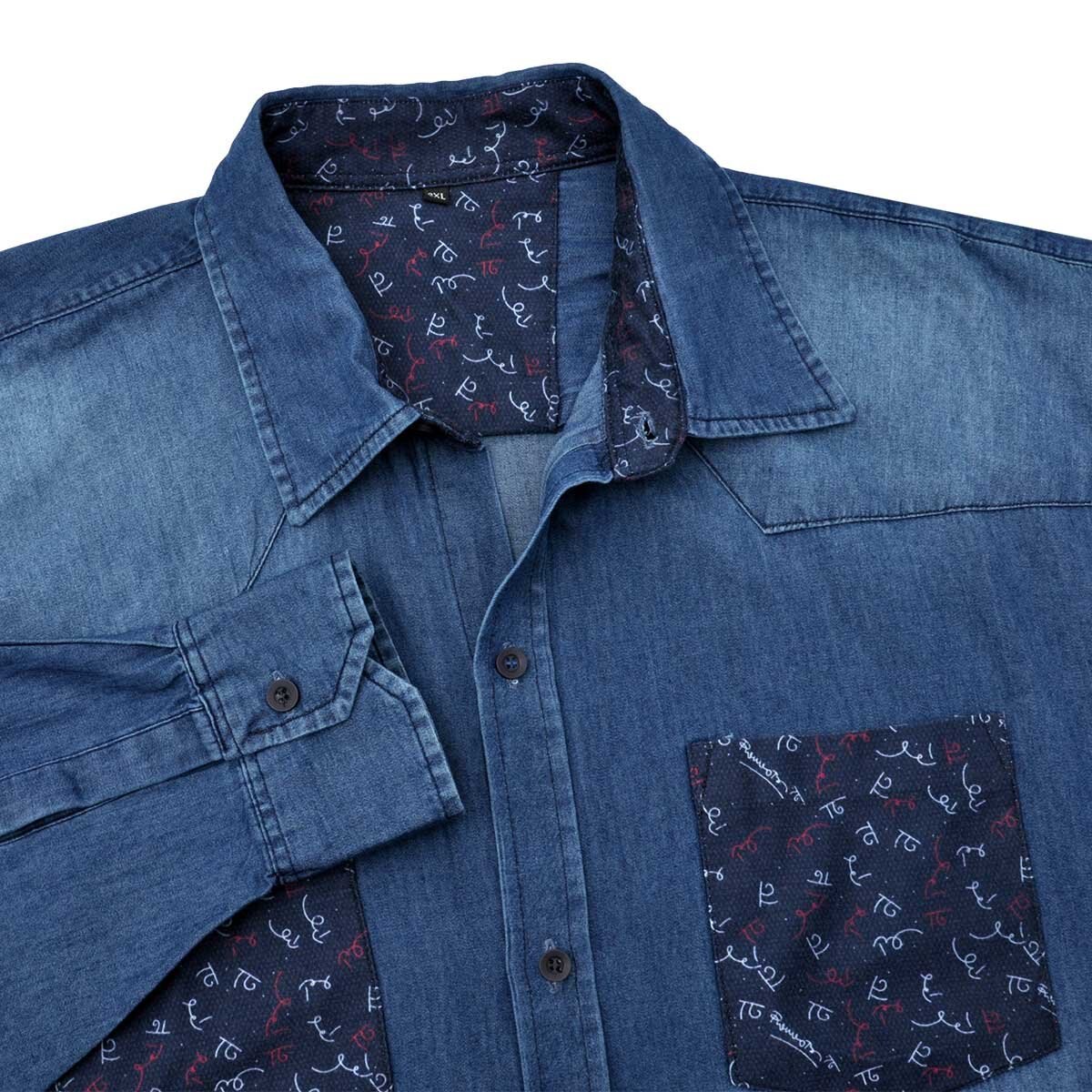 Camisa de Mezclilla Romero Britto Plus