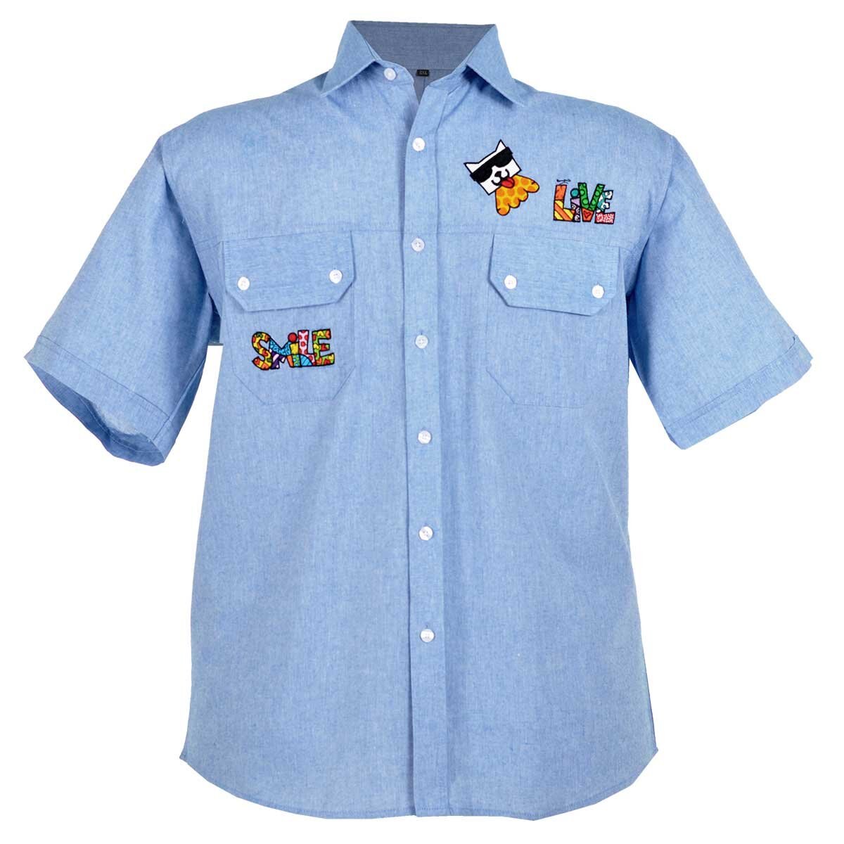Camisa de Mezclilla Romero Britto Plus