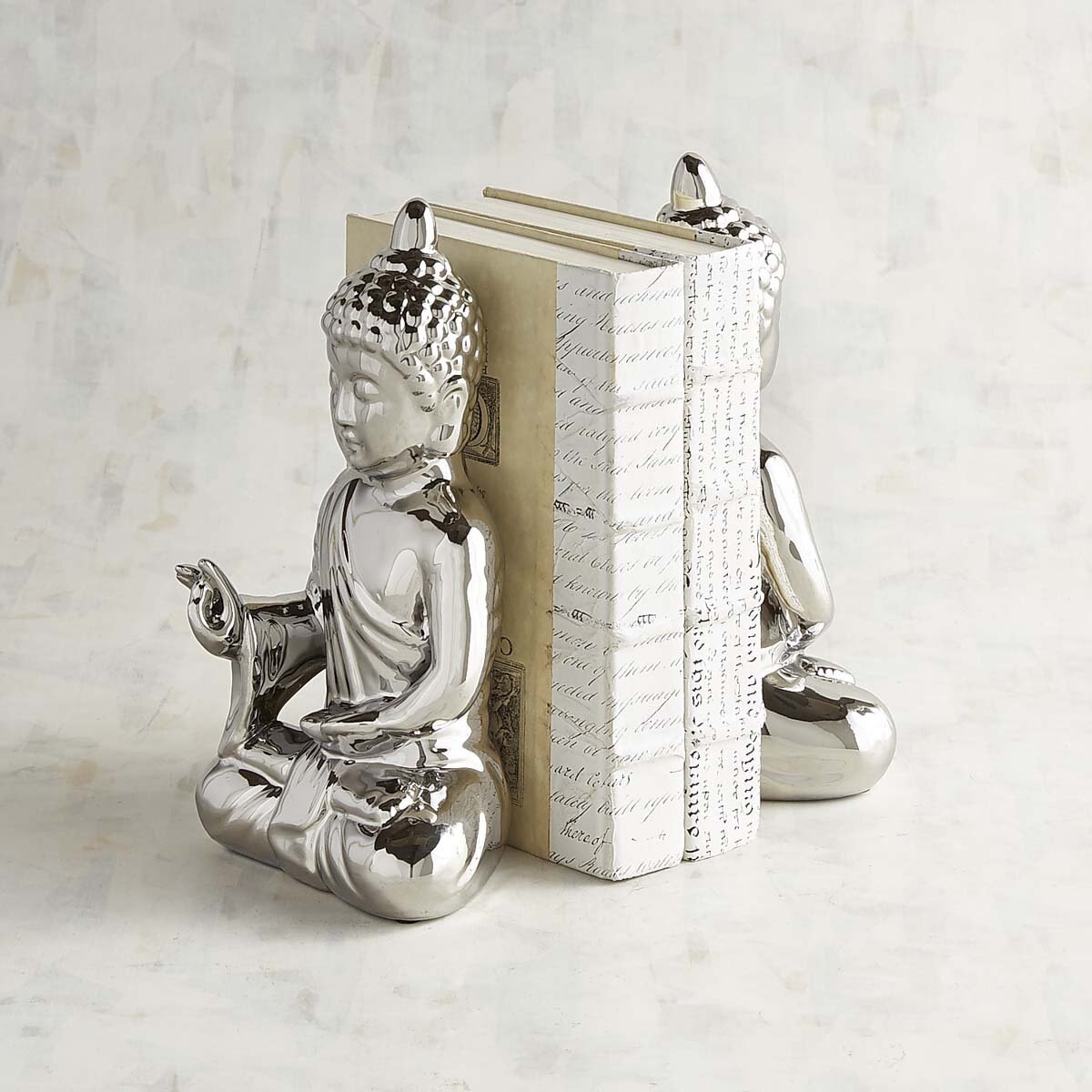 Sujetador de Libros Buddha Silver Pier 1 Imports