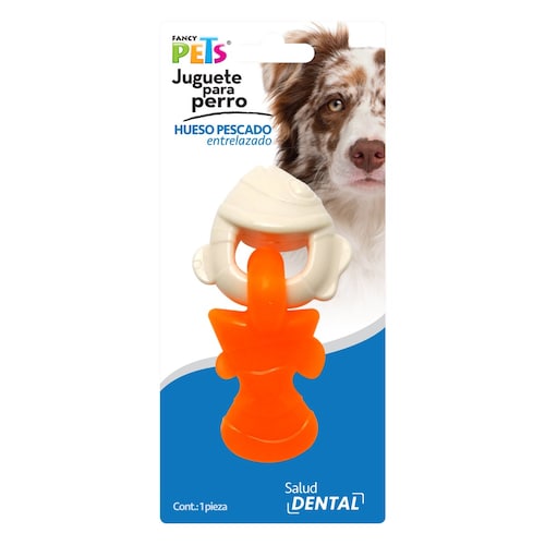 Juguete Dental Hueso/pescado Entrelazado Fancy Pets Mod. 8758