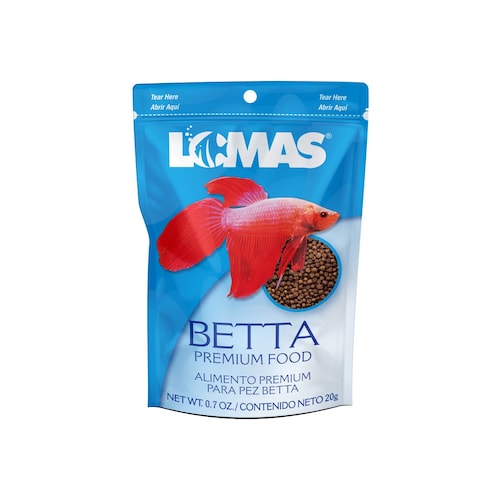 Alimento para Peces Beta con 20Grs Acuario Lomas