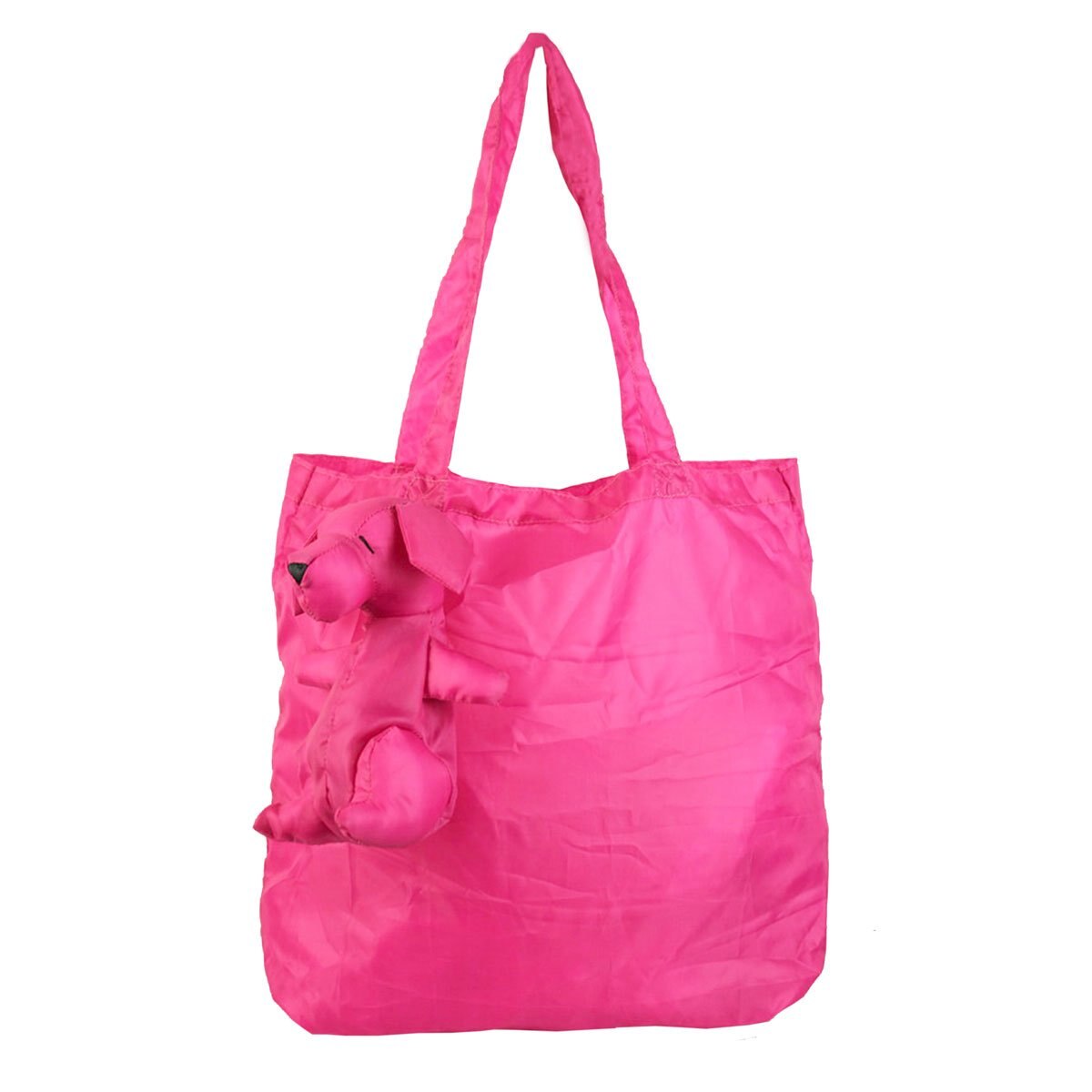 Bolsa Plegable Rosa en Forma de Conejo