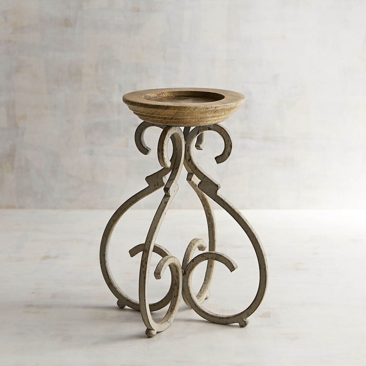 Candelero Rustic Scroll Pillar Pier 1 Imports - Grande