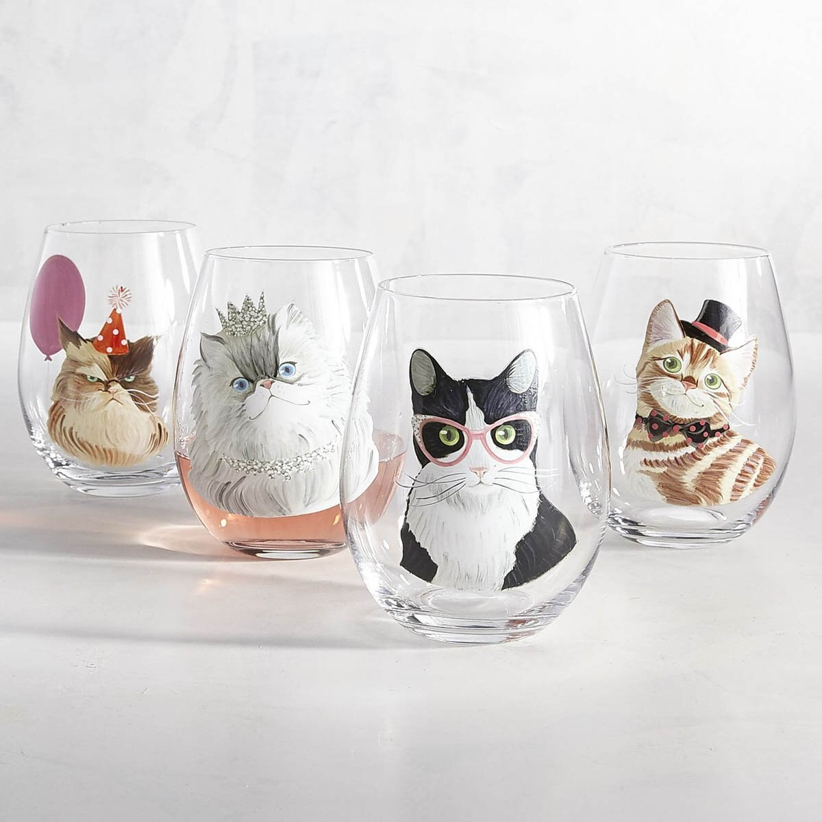 Vasos Globet Party Cat Pier 1 Imports - 4 Piezas