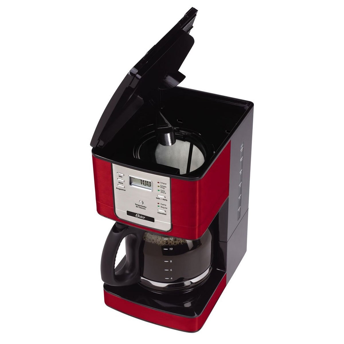 Cafetera Roja 12 Tazas Programable Bvstdc4401Rd013 Oster