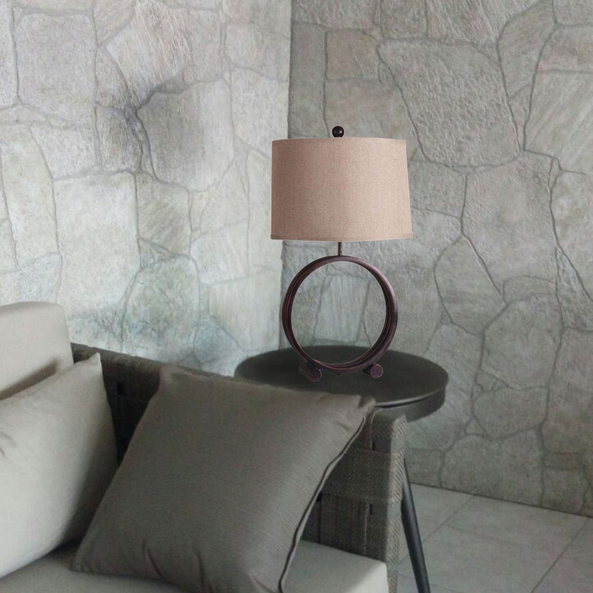 Lámpara Mesa (Alt.72 Cm.) 11357 /metal / Estilo Transicional Inter Royal