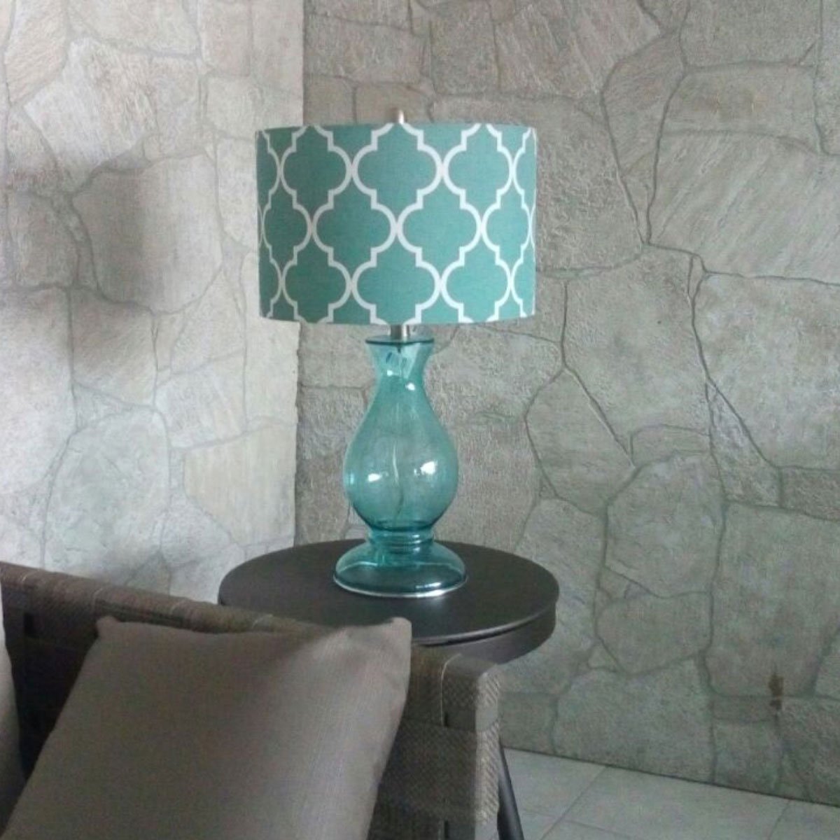 Lámpara Mesa (Alt.66Cm.) 11028 /vidrio / Estilo Moderno Inter Royal