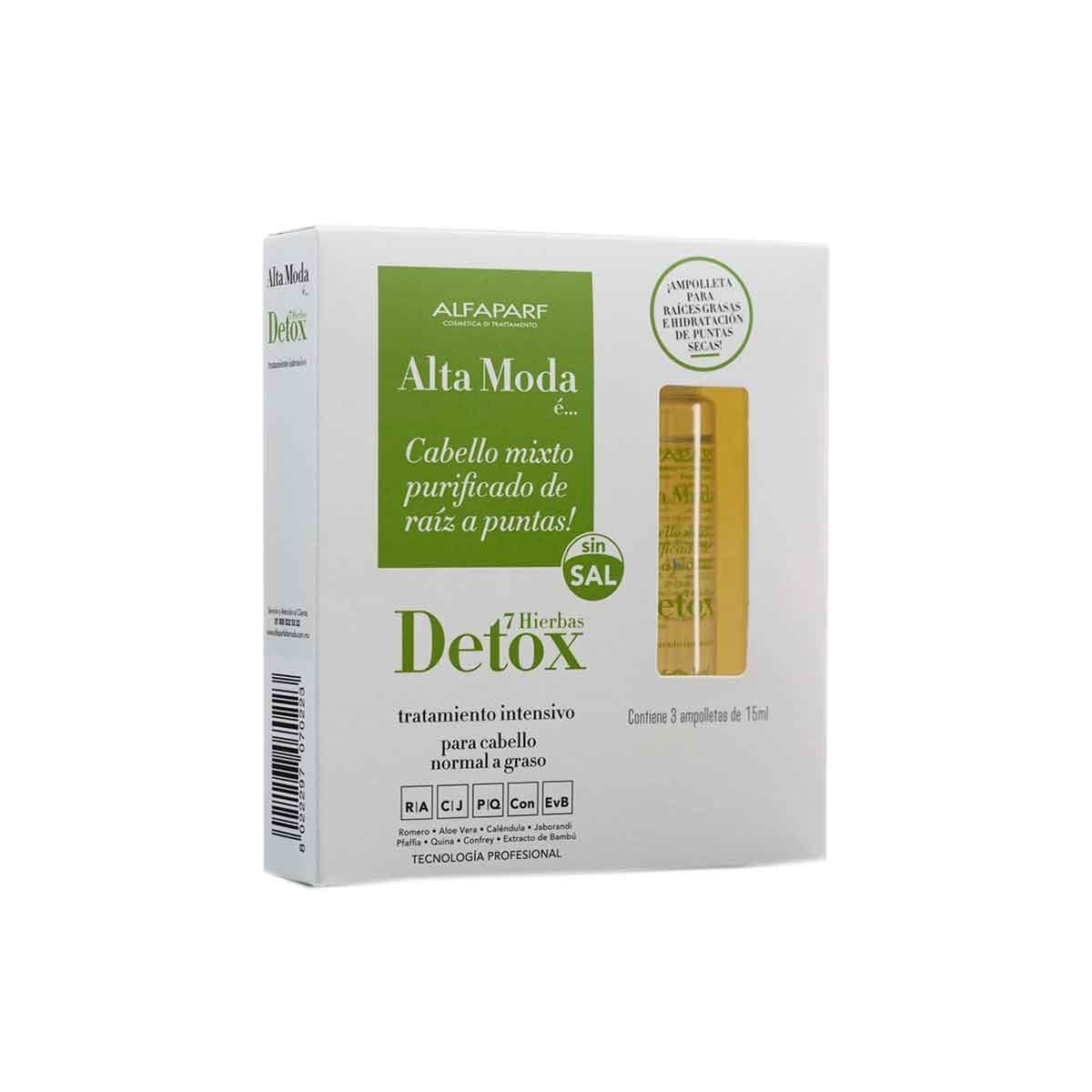 Tratamiento Intensivo Détox Normal a Graso Ampolleta 15 ml image number 1