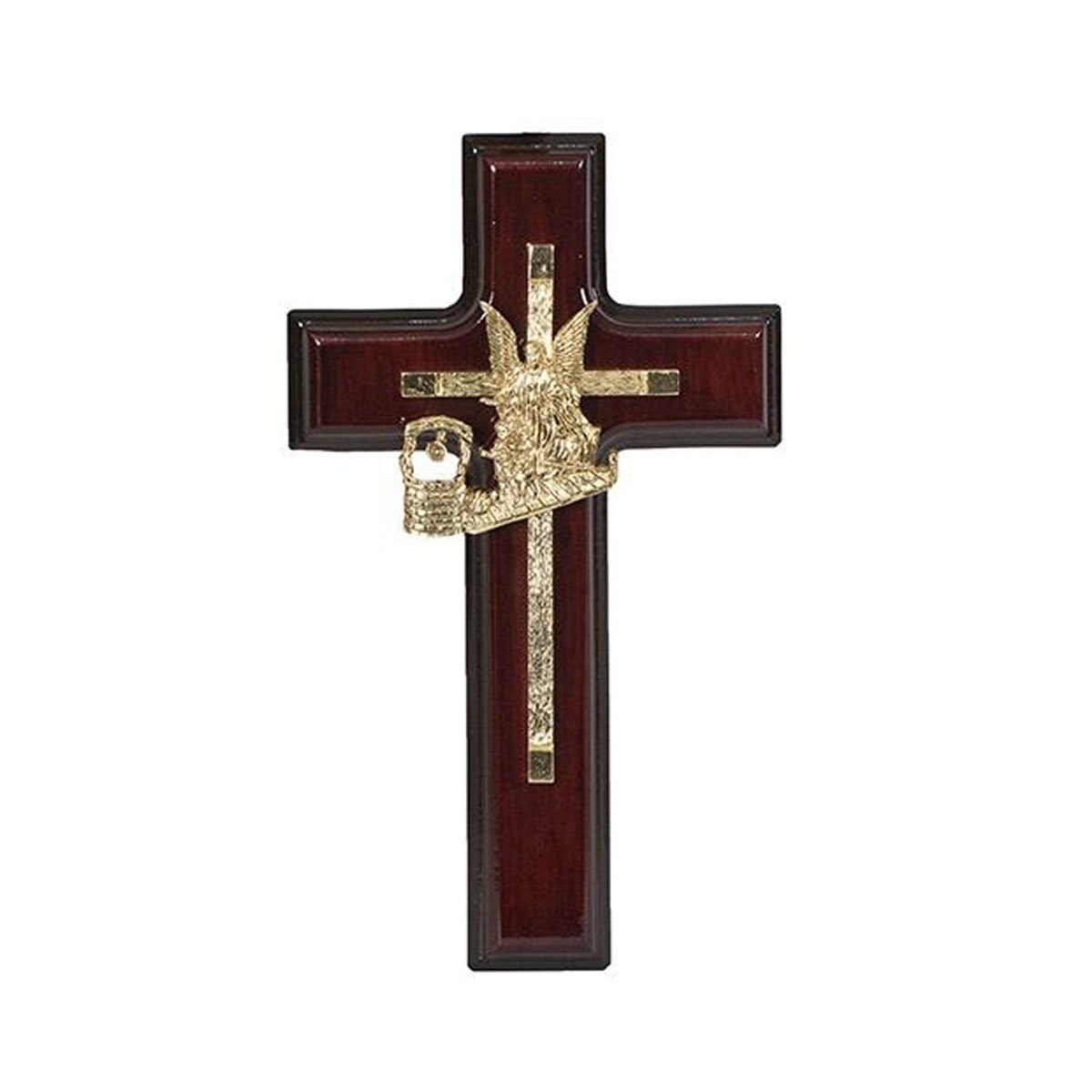 Angel de la Guarda Dorado en Madera Jorvina