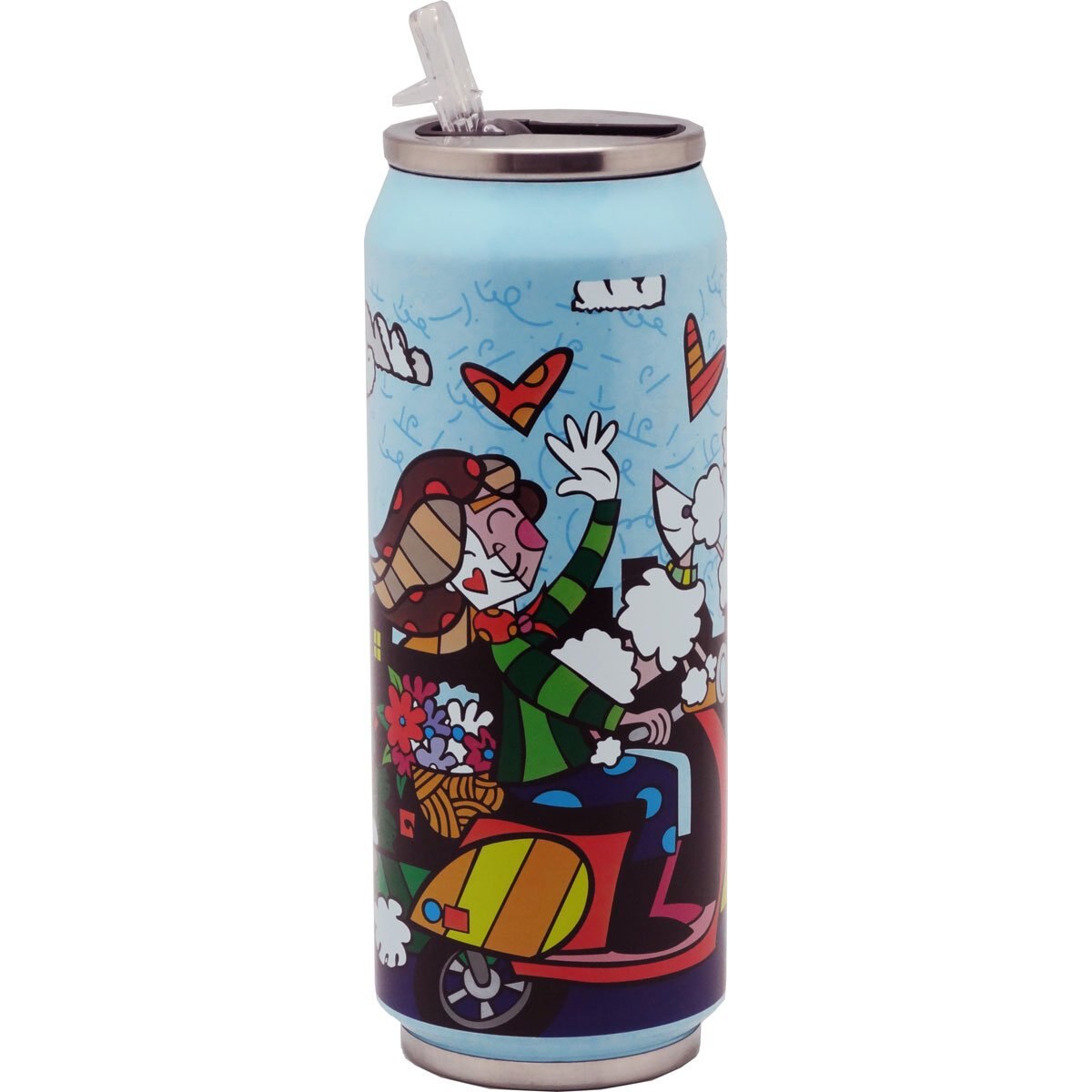 Vaso Lata Térmico Acero Inoxidable 500Ml Europa Romero Britto