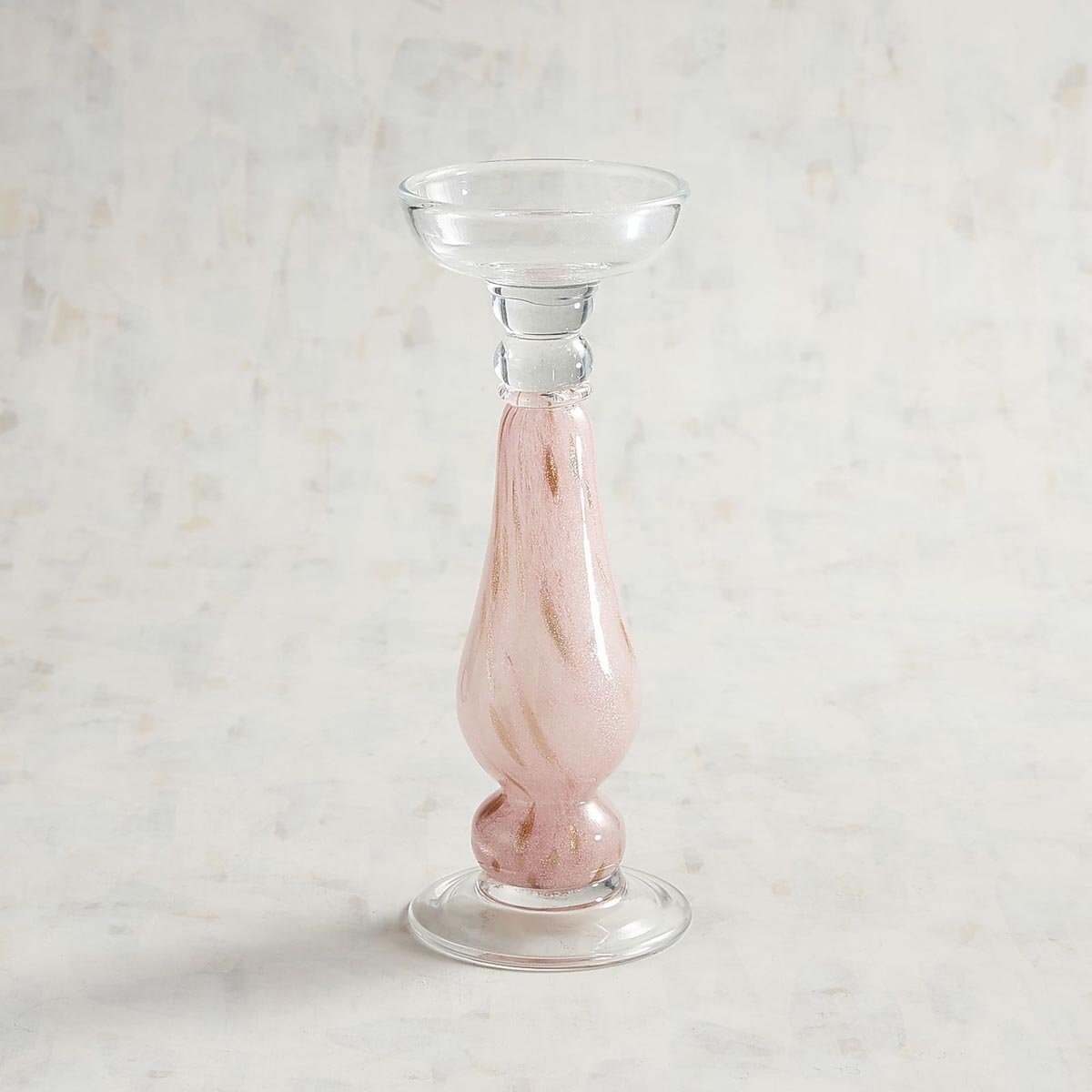Candelero Teal Glass Pink Pier 1 Imports - Chico
