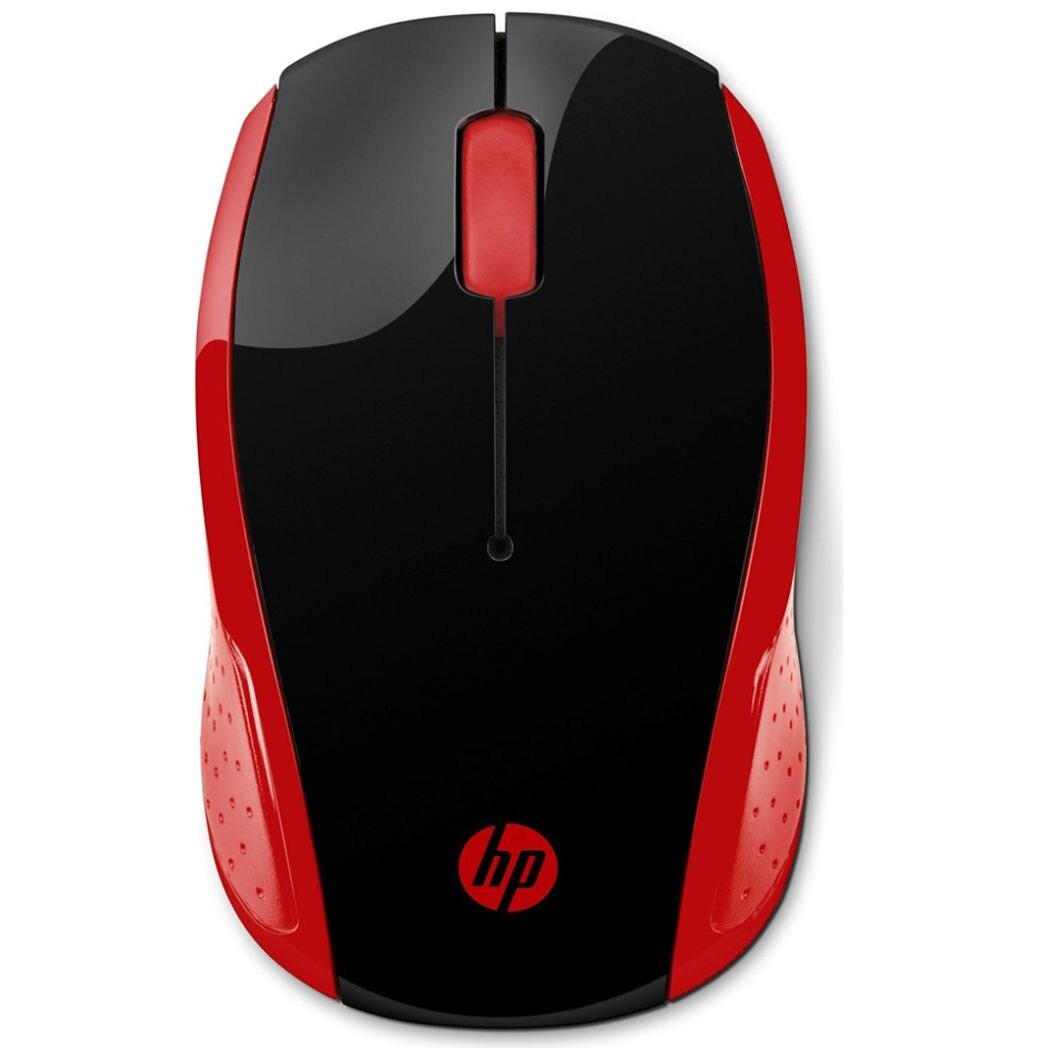 Mouse 200 Inalámbrico Rojo Hp