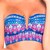 Bikini Estampado Strapless Luber