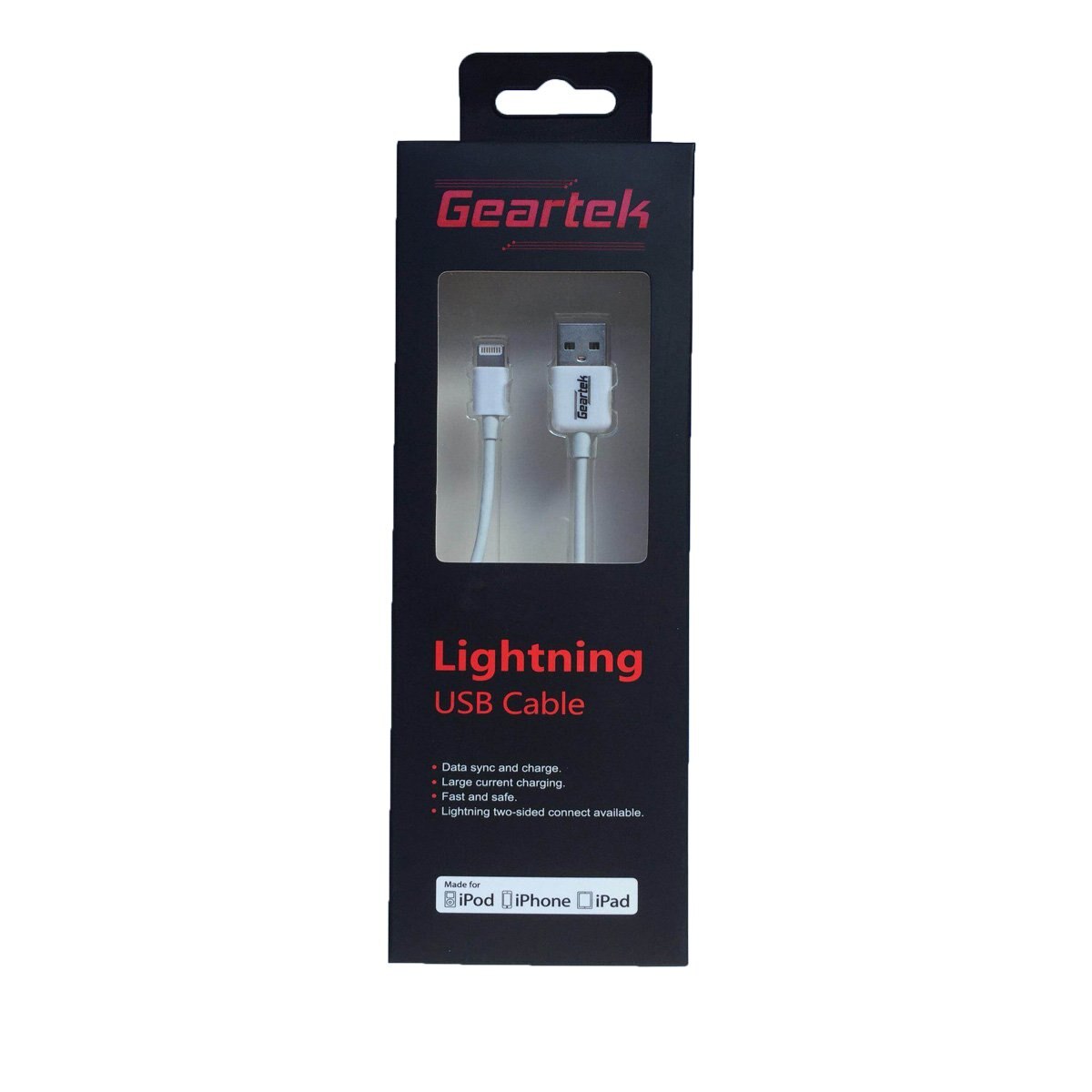 Cable Lightning a Usb Blanco Geartek