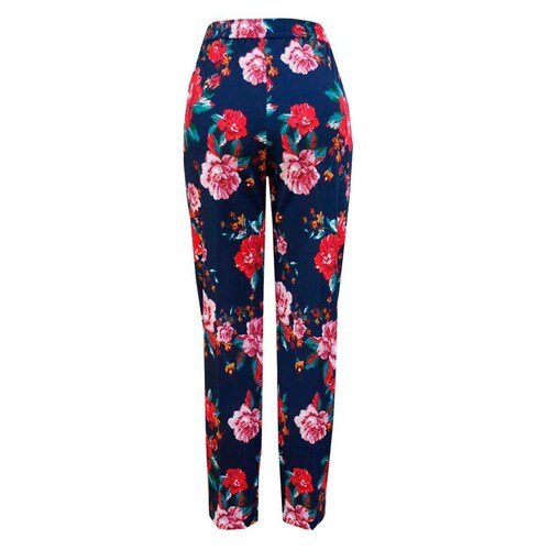 Pantalón Estampado Flores Connie Klein