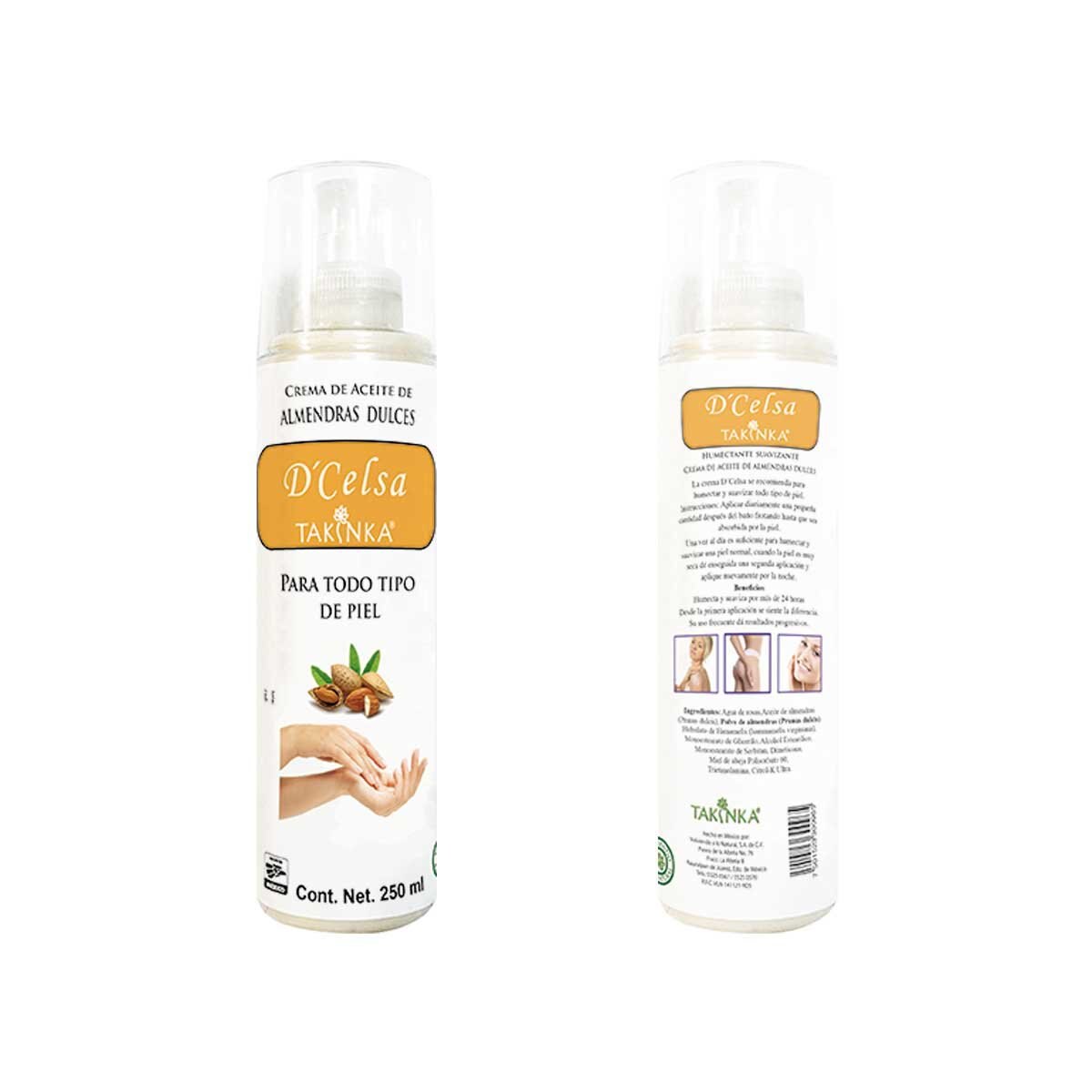 Crema Corporal de D\'celsa 250Ml. Takinka