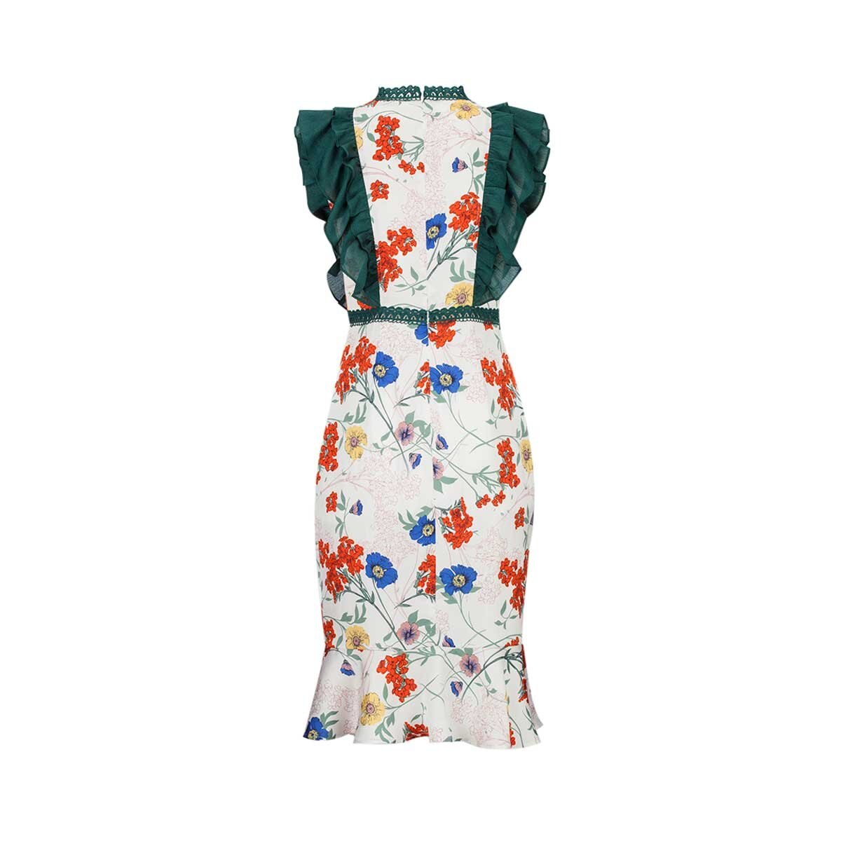 Vestido con Olan Verde C2C