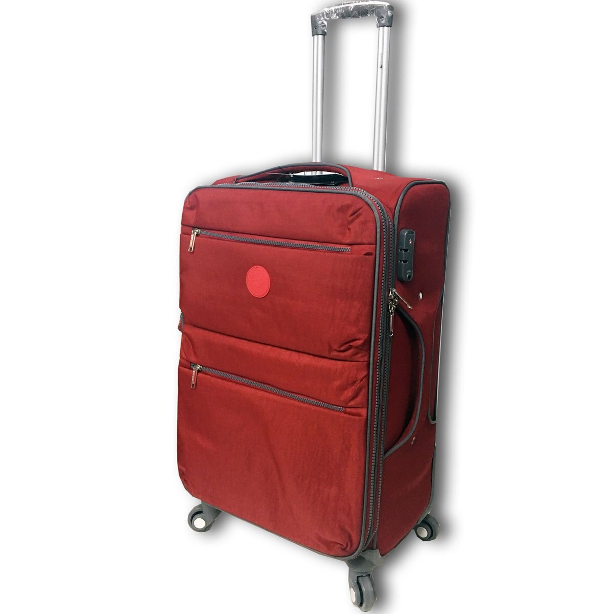 Maleta Individual Vertical Spinner 20" Rojo Swissland