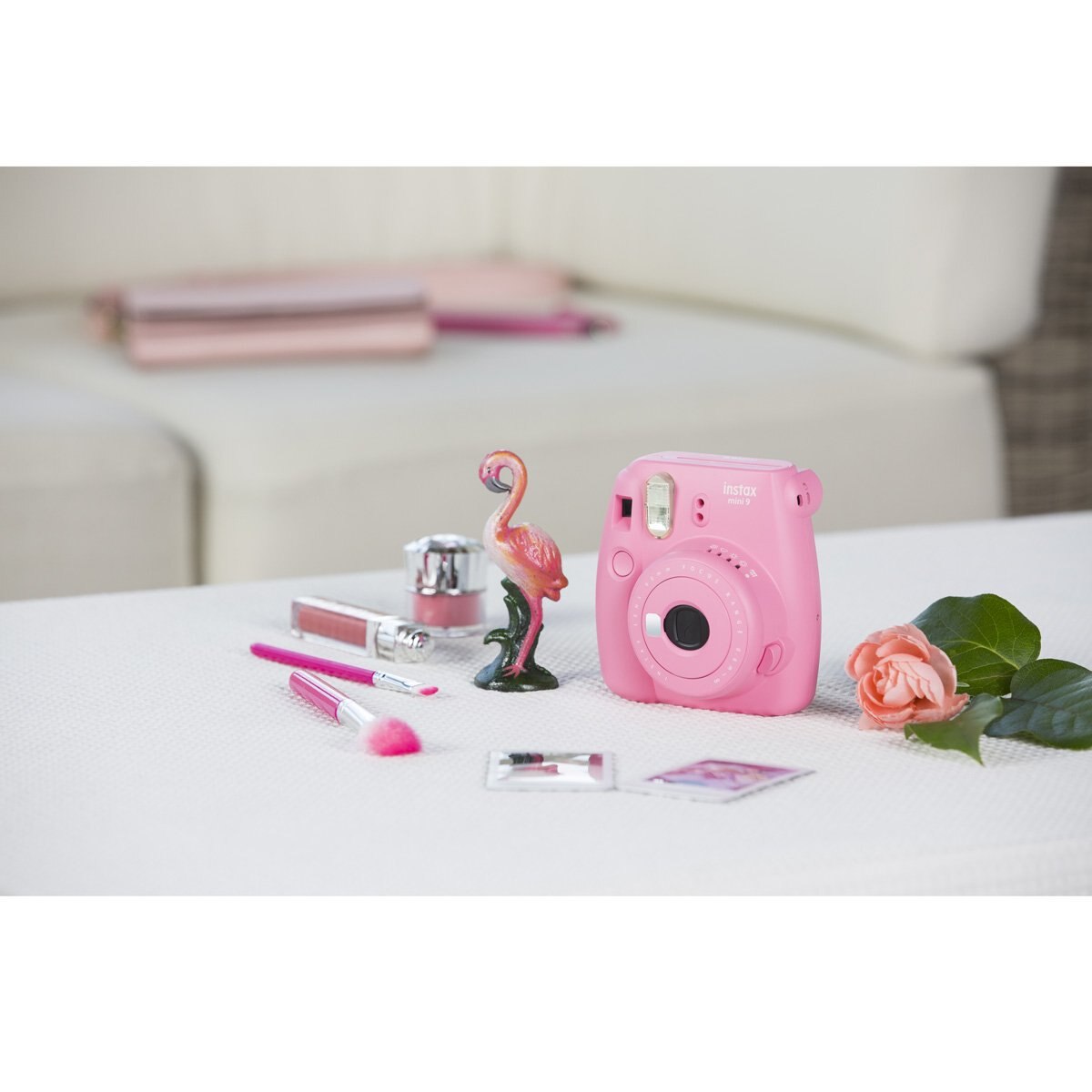 Cámara Instax Mini 9 Color Rosa Flamingo