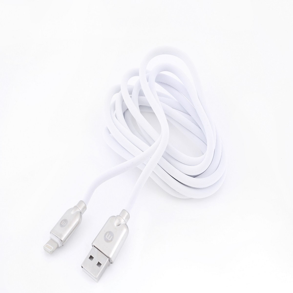 Cable Lighting Usb Caucho Blanco Mobo