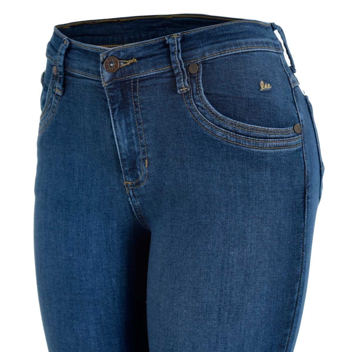 Jeans Skinny Cintura Alta Lee