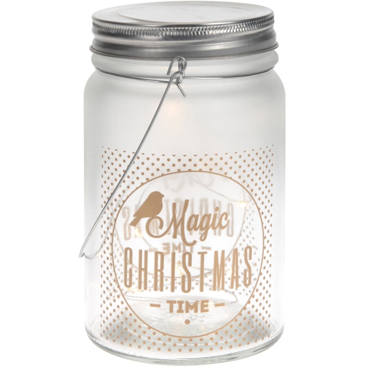 Jarrita Mug Cristal Led 3 Modelos Navidad Koopman