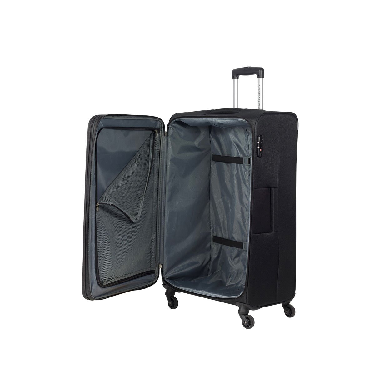 Set 3 Maletas Verticales 20 25 y 29 Expandible Negra American Tourister