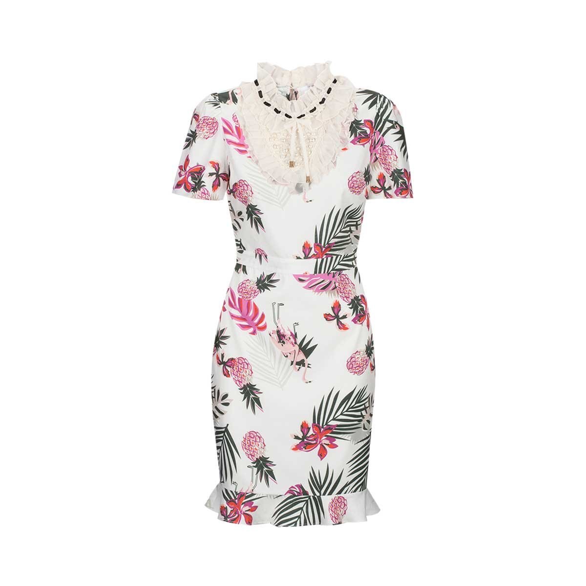 Vestido Estampado de Hojas C2C