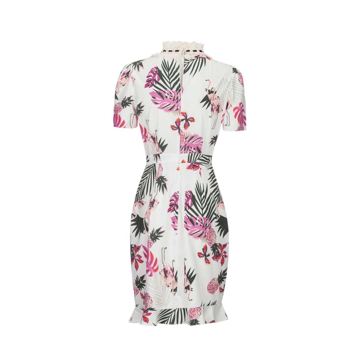 Vestido Estampado de Hojas C2C