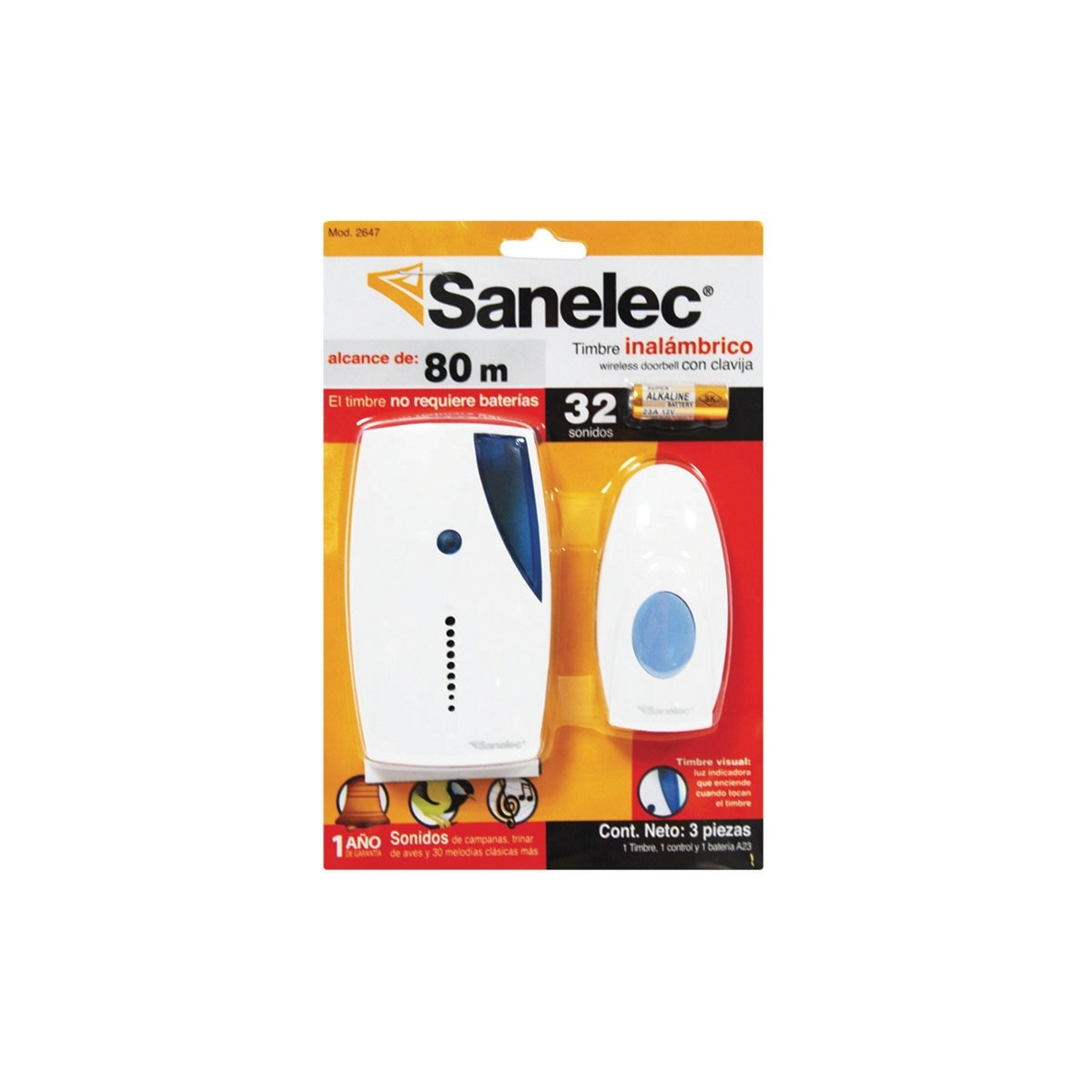 Santul 2647 Timbre Inalámbrico con Clavija