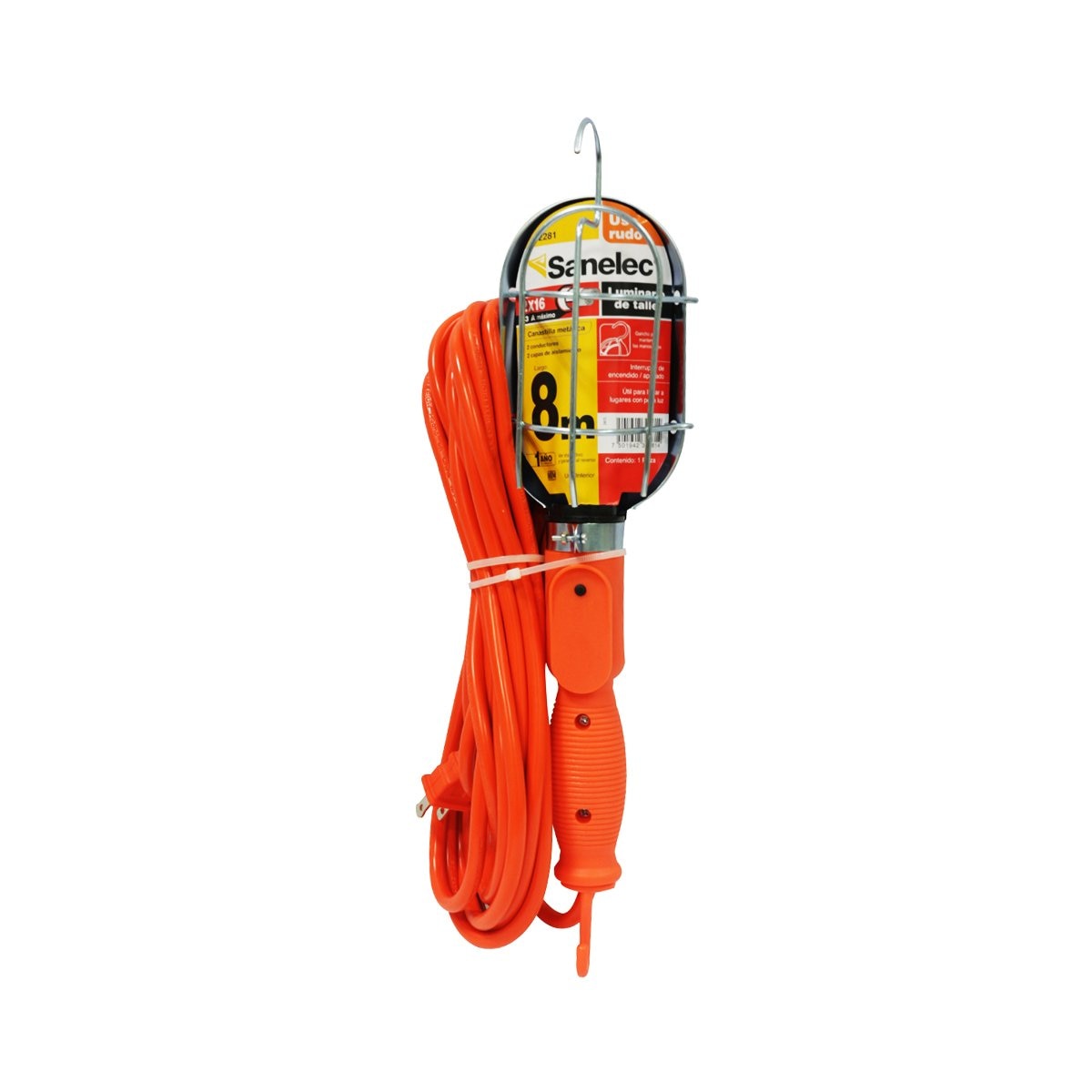 Sanelec 2280 Lámpara de Taller Canastilla Metálica