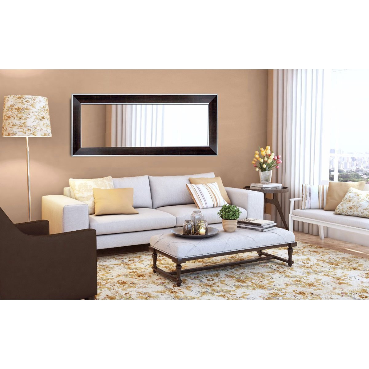 Espejo Hamilton Nogal 75X182 Cm Madesar