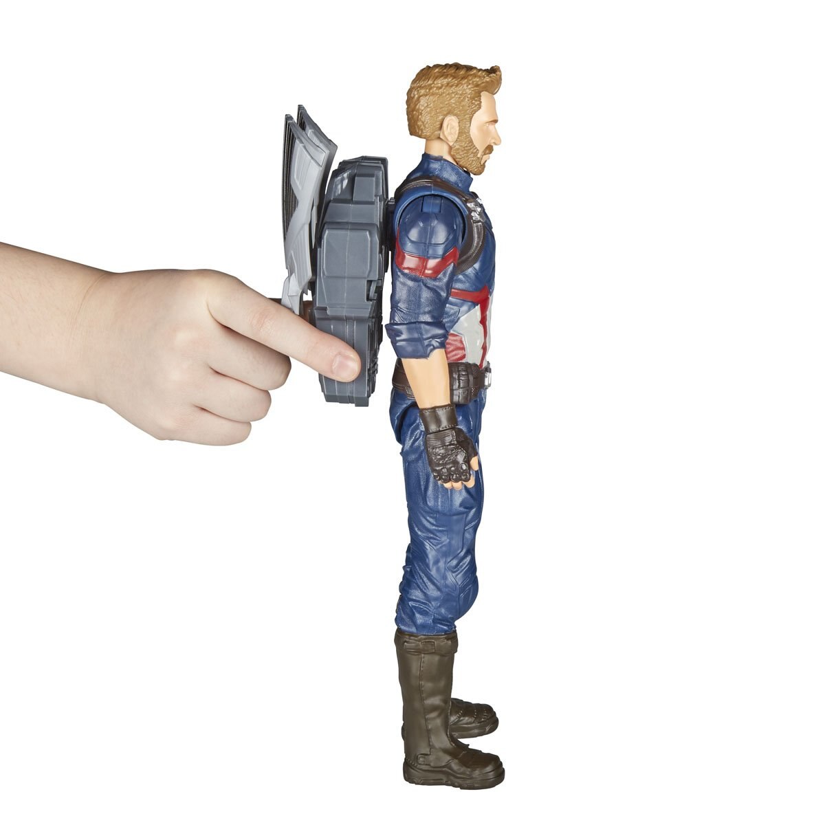 Marvel Figura de Acción Capitán América Power Pack Hasbro