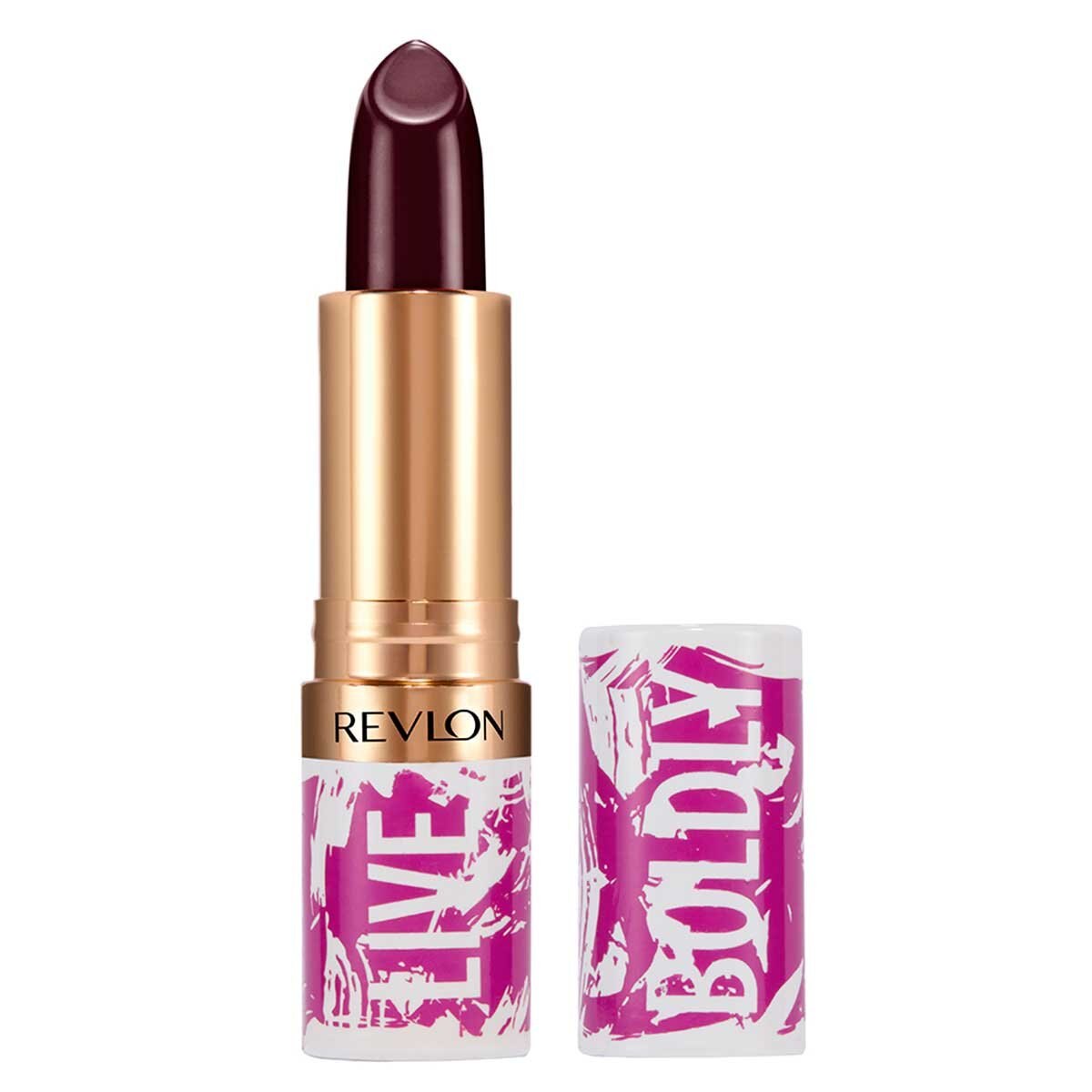 Lápiz Labial Superlustrous Boldly Black Cherry Revlon