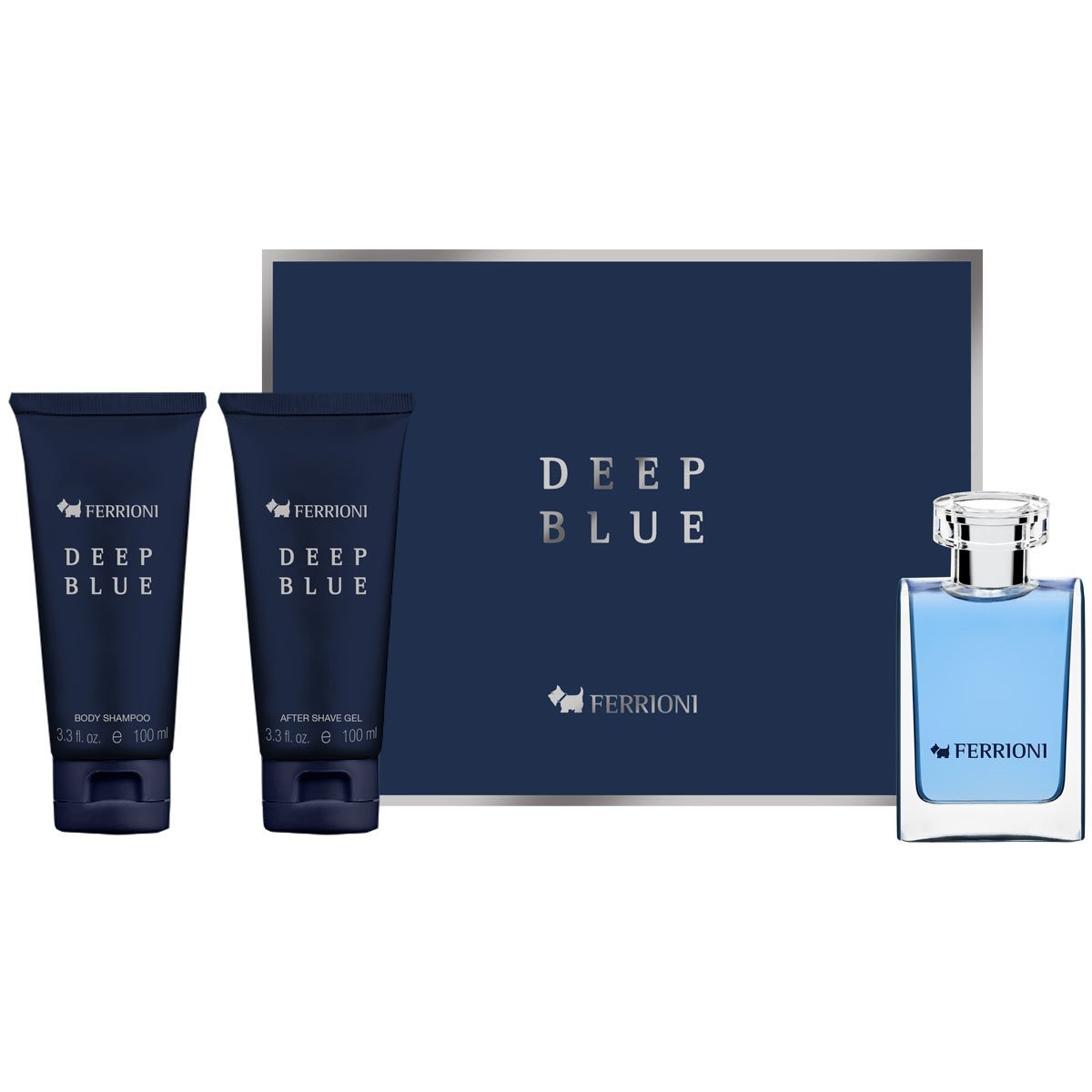 Estuche Fragancia Caballero Ferrioni Deep Blue Edt 100 Ml