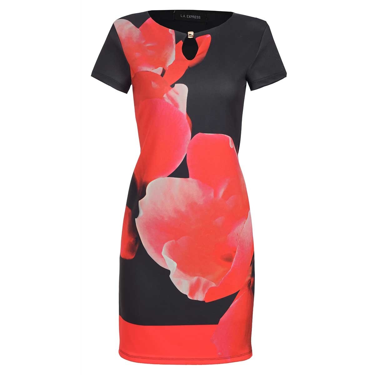 Vestido Estampado de Flores Grandes la Express
