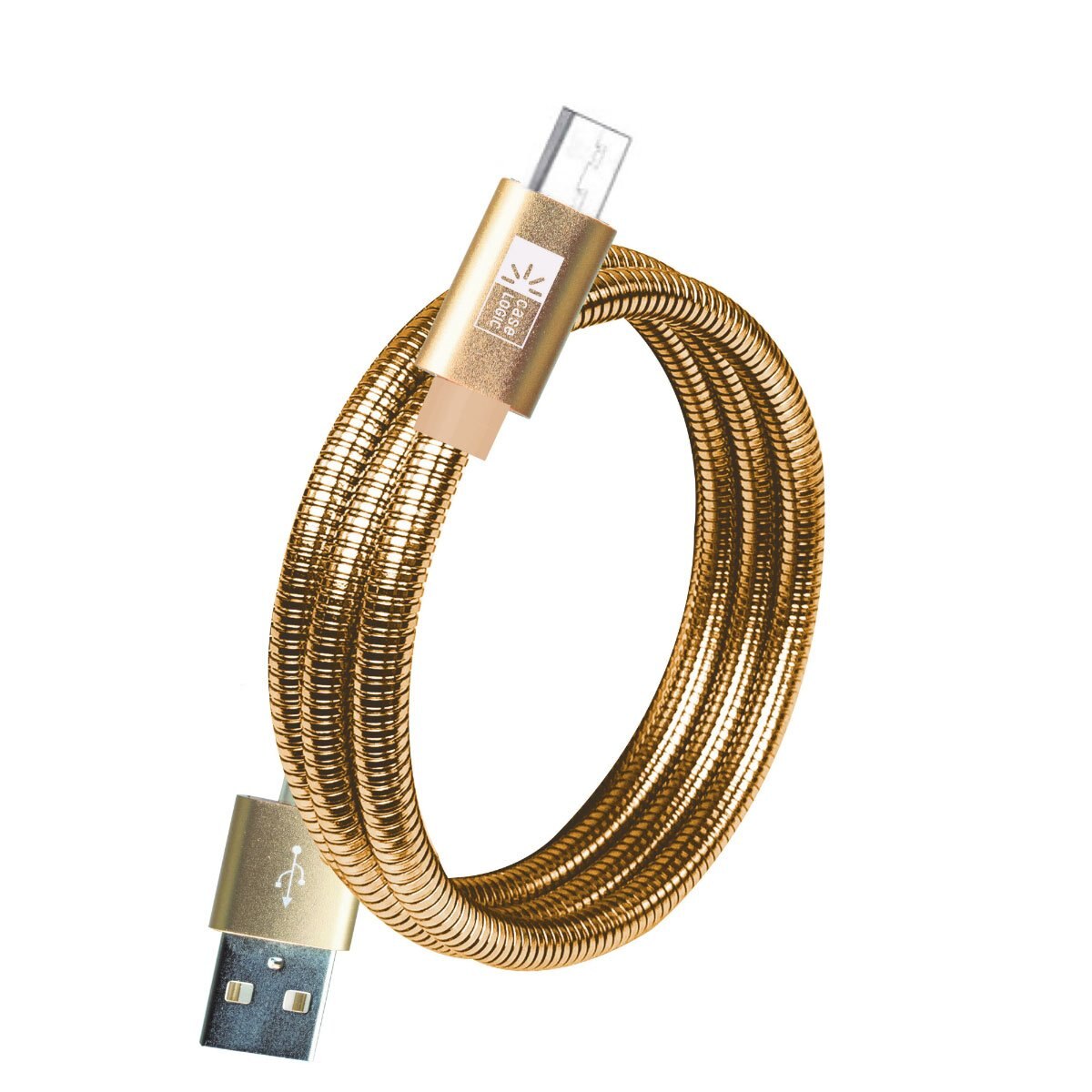 Cable Micro Usb Metálico Dorado Case Logic