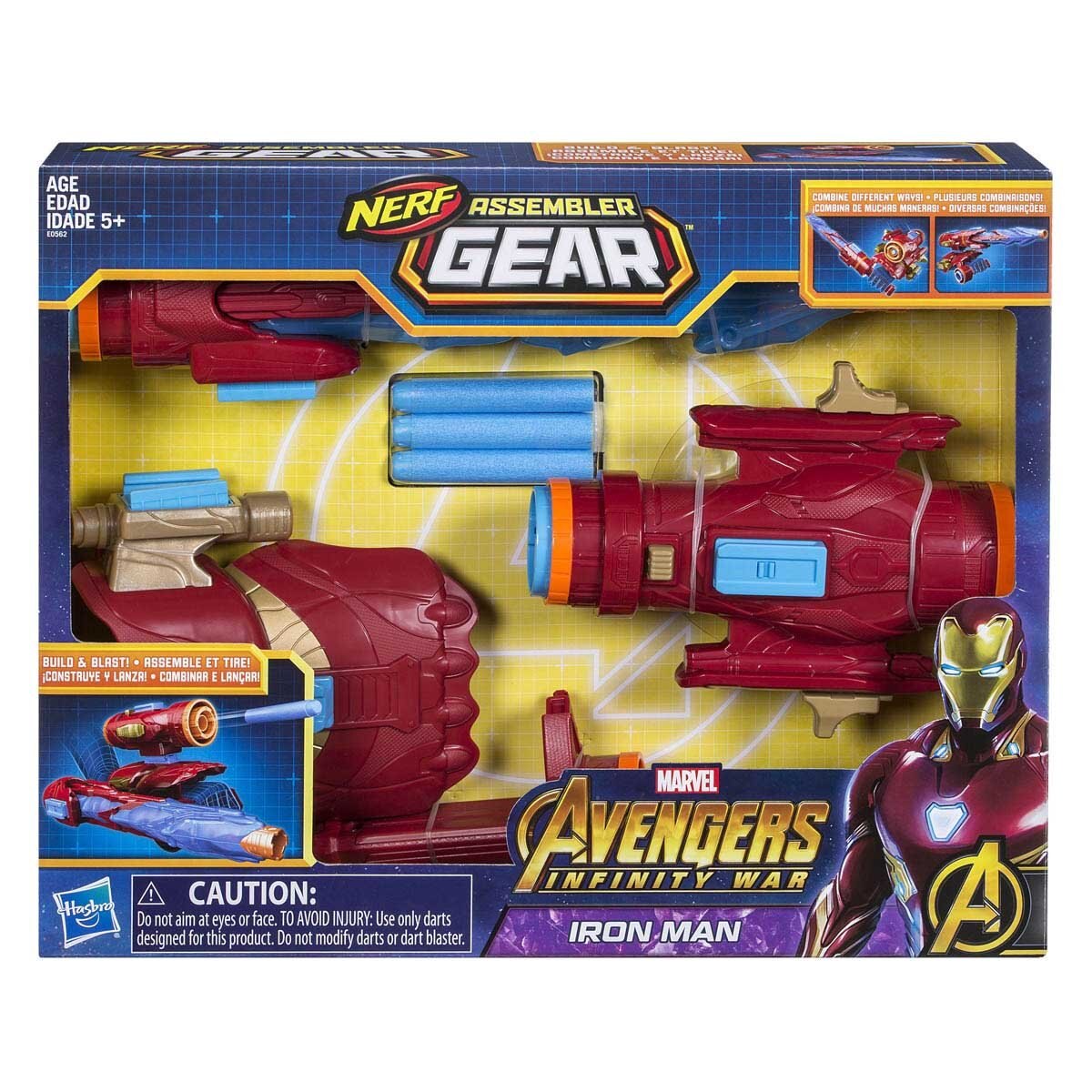 Marvel Lanzador Ensamblable Iron Man Hasbro