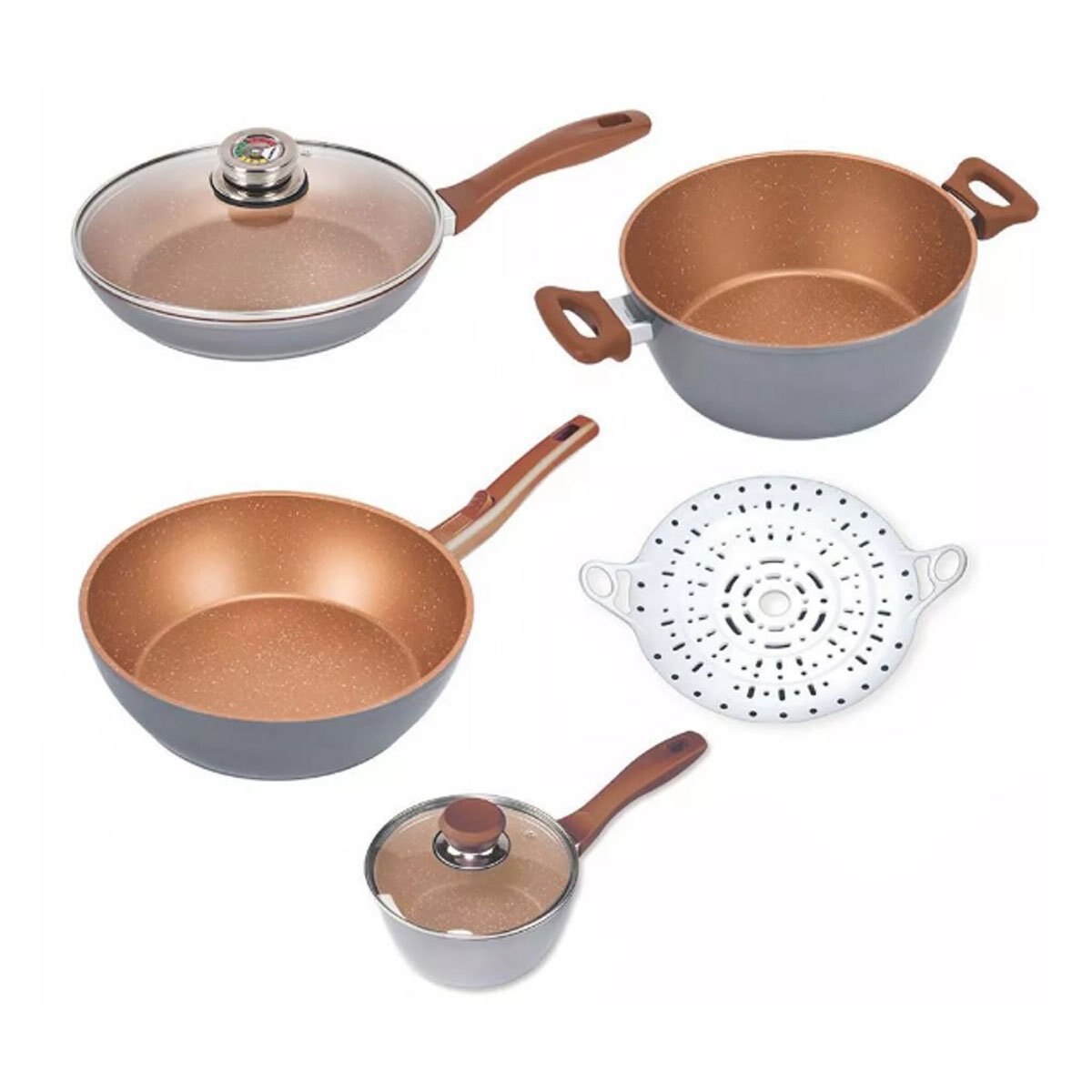 Set 7 Piezas Grande System Copper Mejor Compra Tv