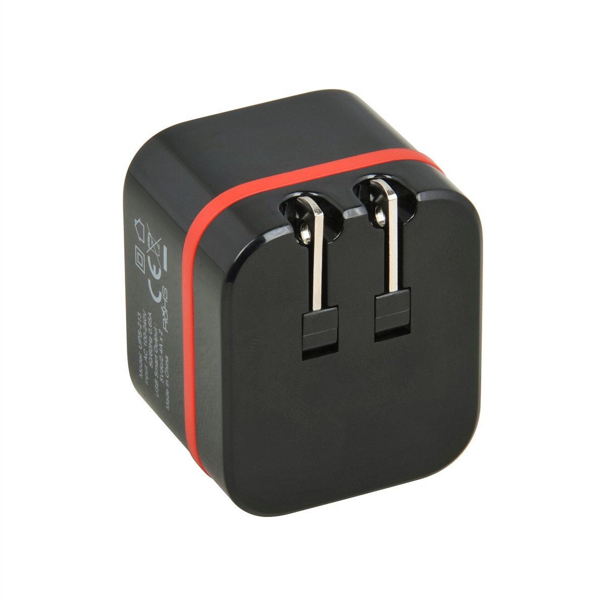 Cargador Viaje 2 Ptos Usb y Conector Abatible Geartek